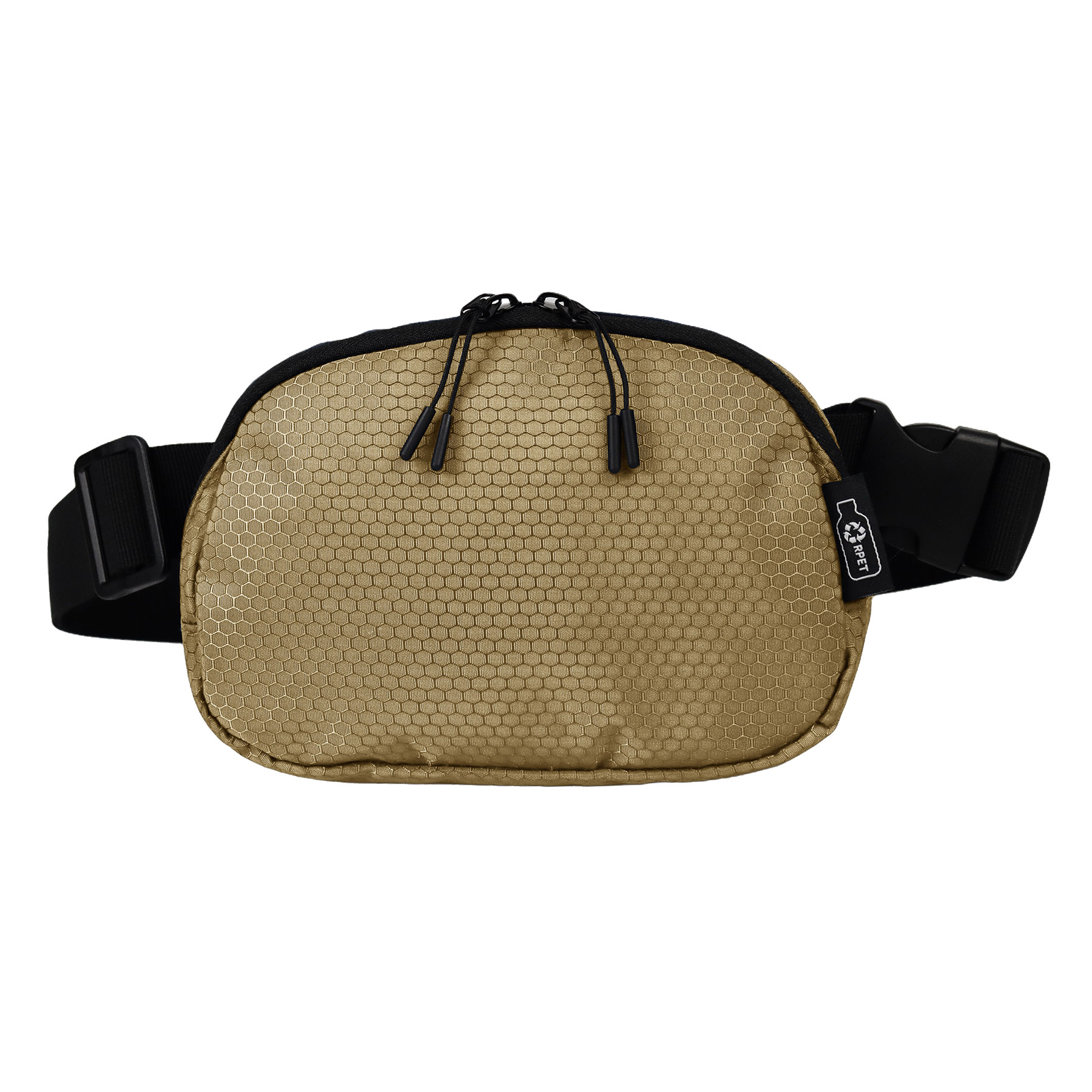 Water-Resistant 100% RPET 420D PU layer Belt Bag w/Adjustable Strap 2