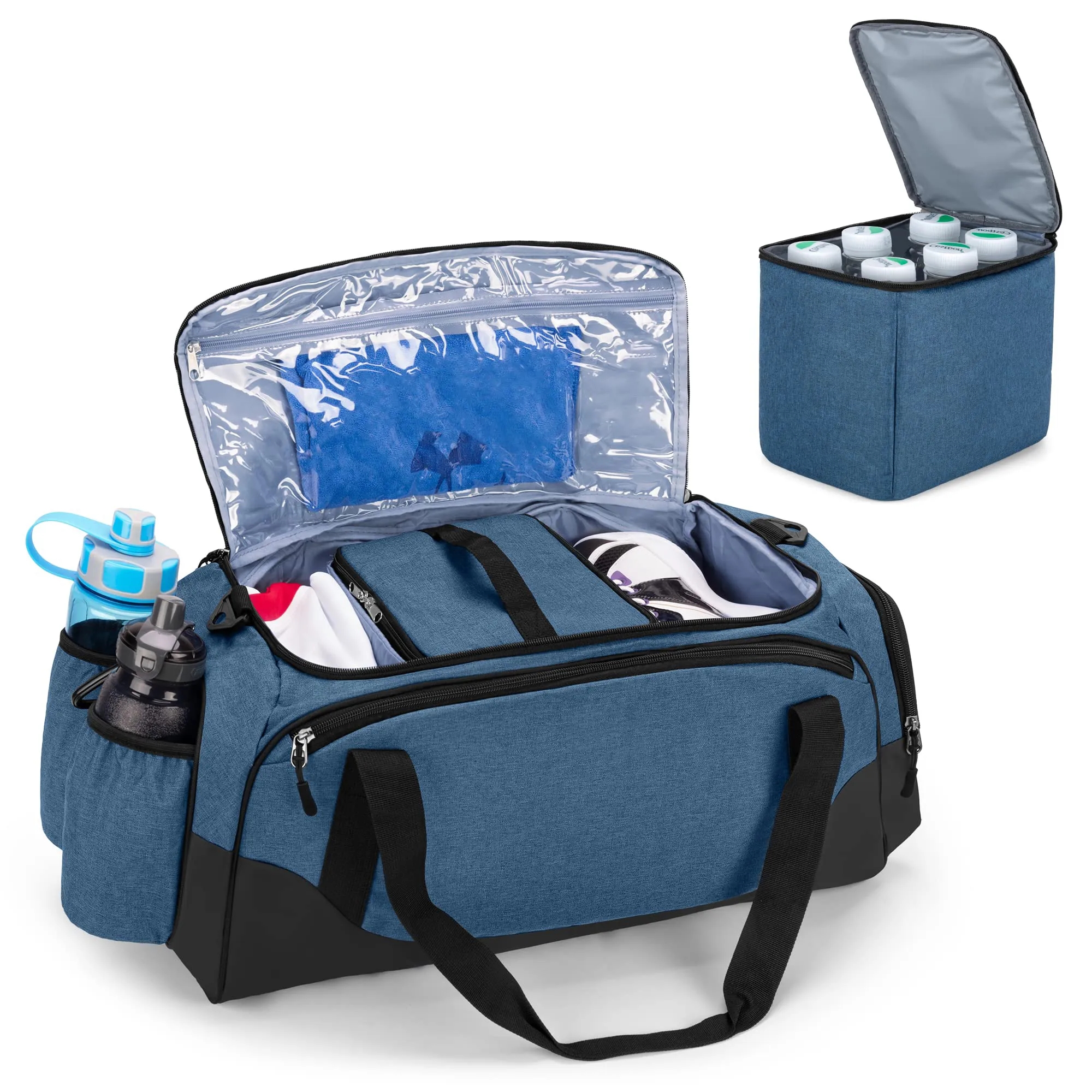Travel Duffel With Cooler Bag For 6 Can Drinks 3