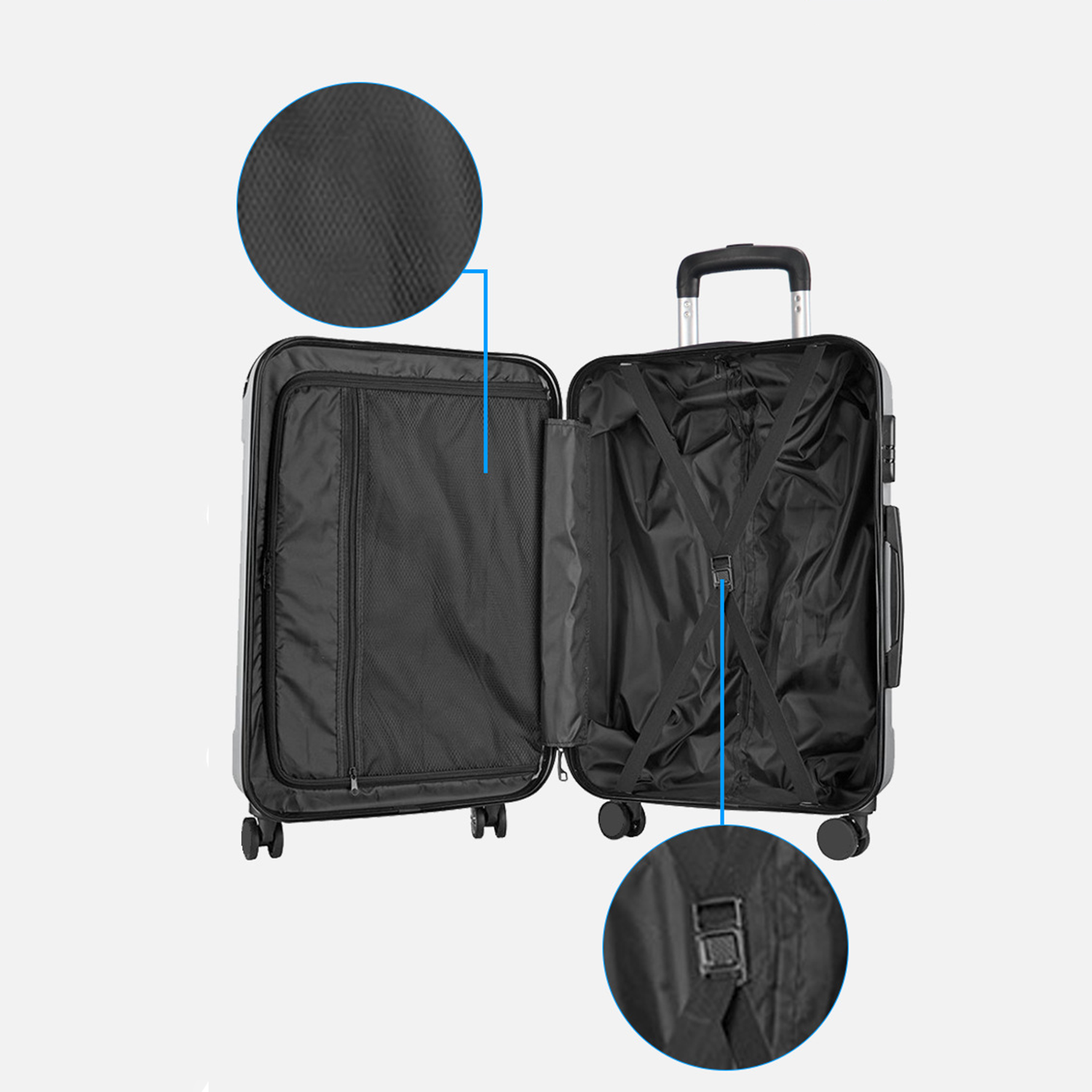 20/24/28Inches Universal Luggage Box Sets 3