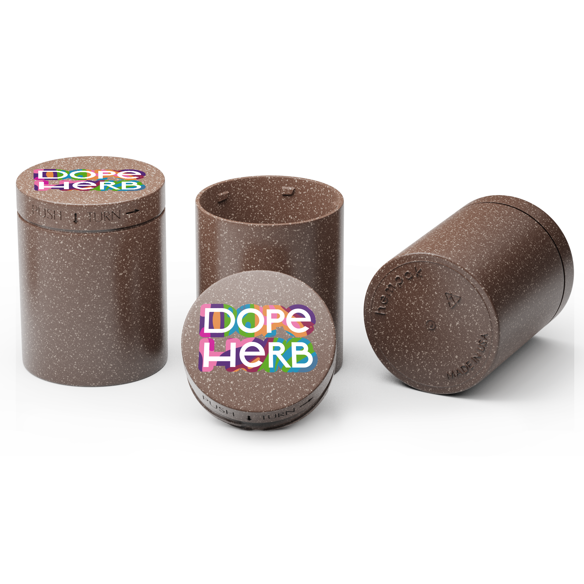 Custom HEMP Plastic CR Jar – 4 oz 4
