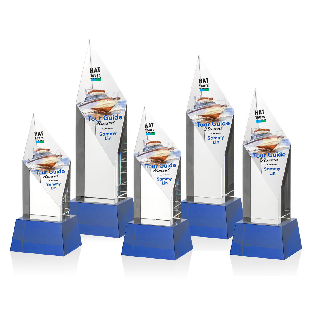 Vertex VividPrint™ Award on Base - Blue 5