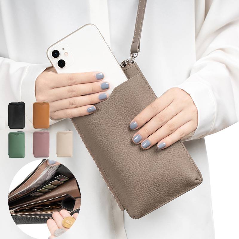 Genuine Leather Phone Pouch Crossbody Bag 8