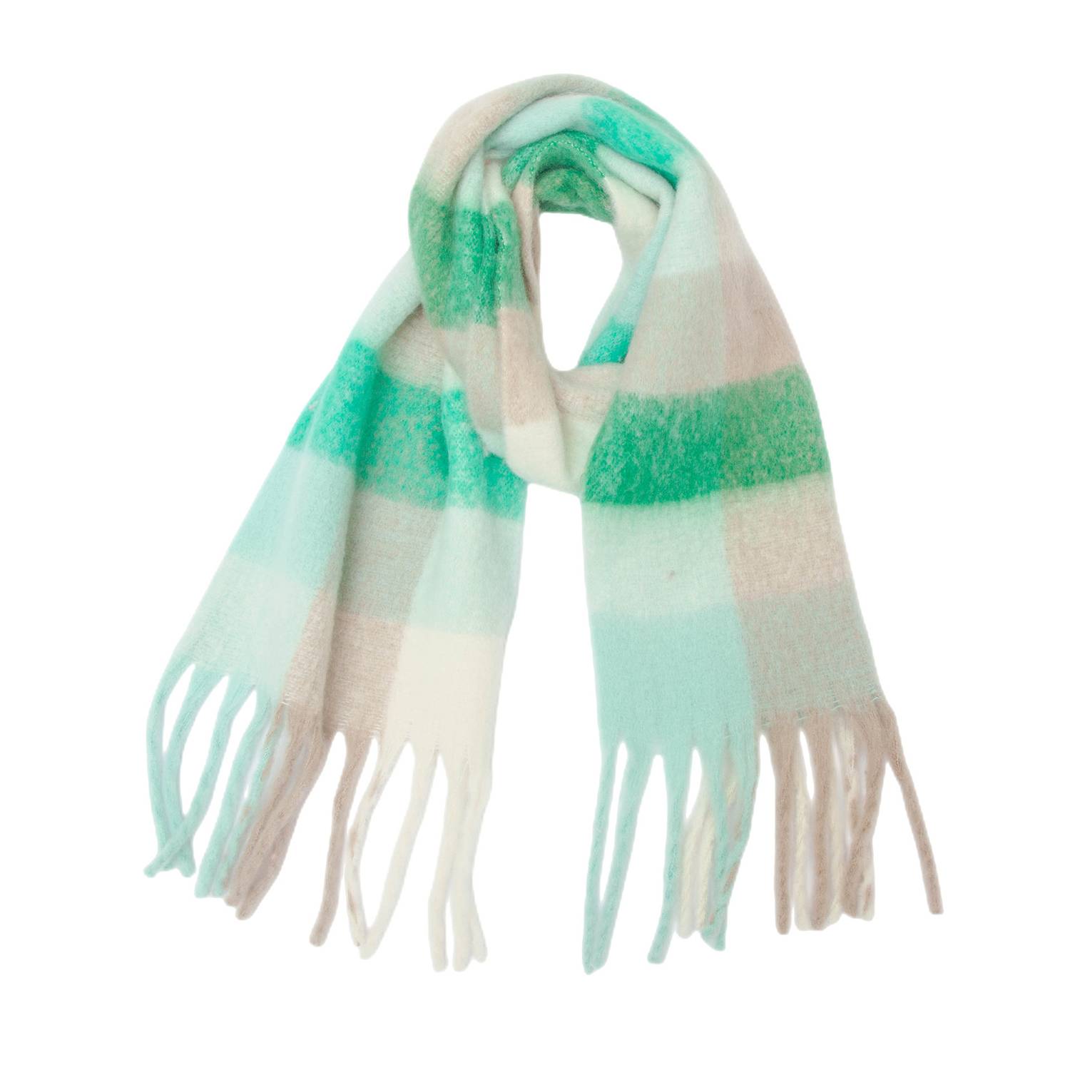 Warm Knitted Woven Scarf W/ Tassel 5