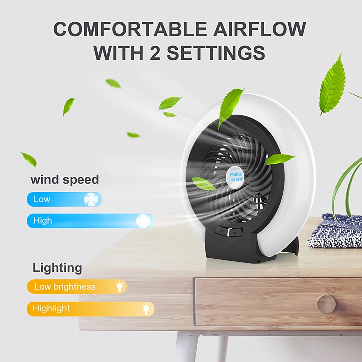 Camping Fan With Night Light 6
