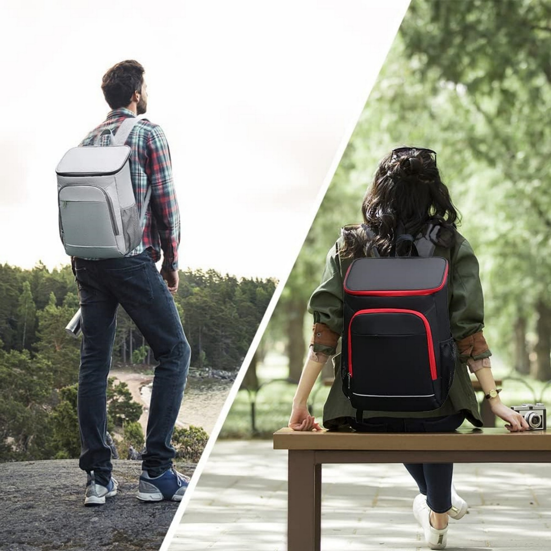 Large Capacity Lunch Insulated Backpack Cooler 7
