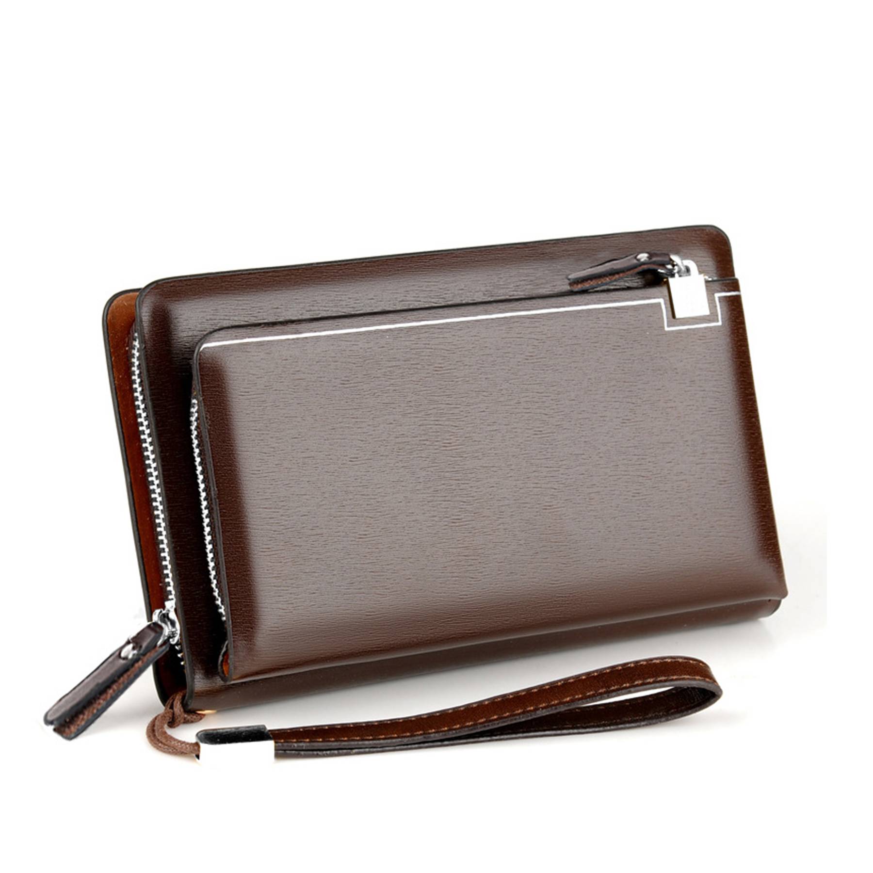 PU Leather Men's Handheld Purse 7