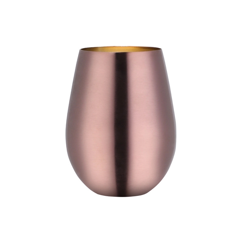Custom 17 oz Stainless Steel Unbreakable Wine Glasses 9