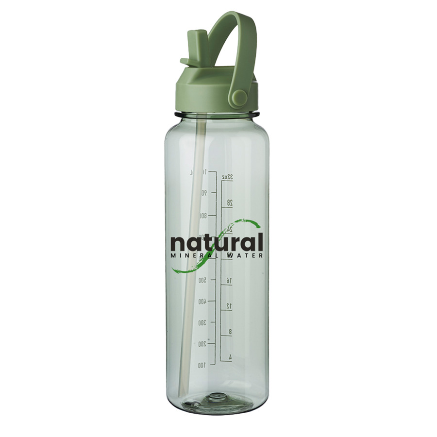 Plastic Water Bottle with Screw On Lid 40 oz. 7