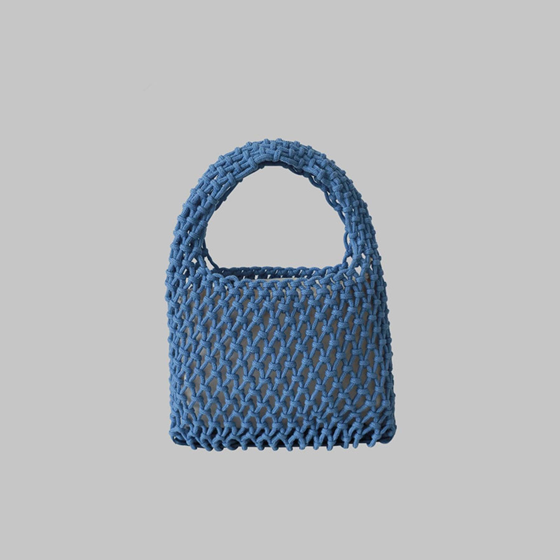 Women Cotton Beach Woven Mini Handbag 5