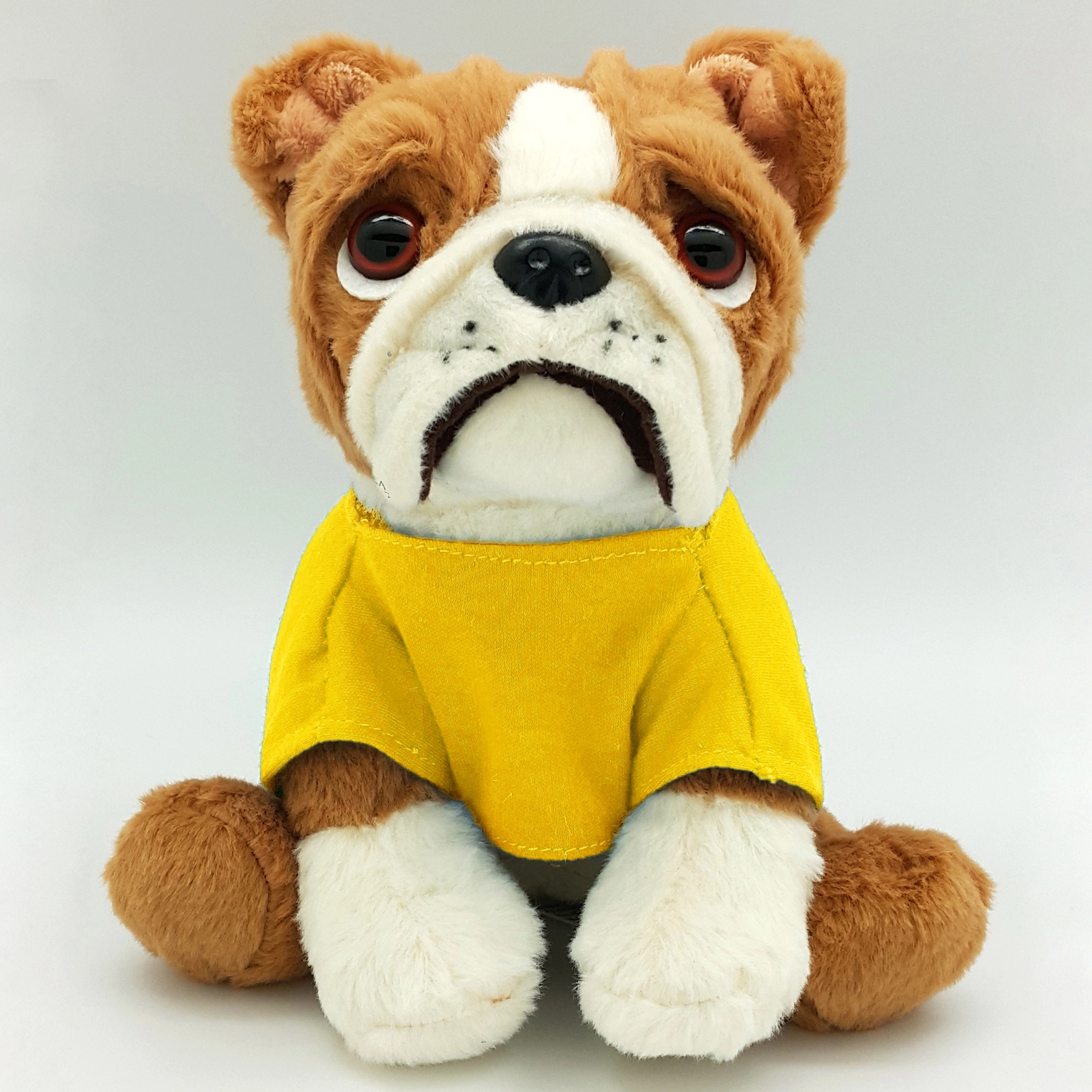 8" Medium Sitting Dog - Large Eyes Bulldog 4
