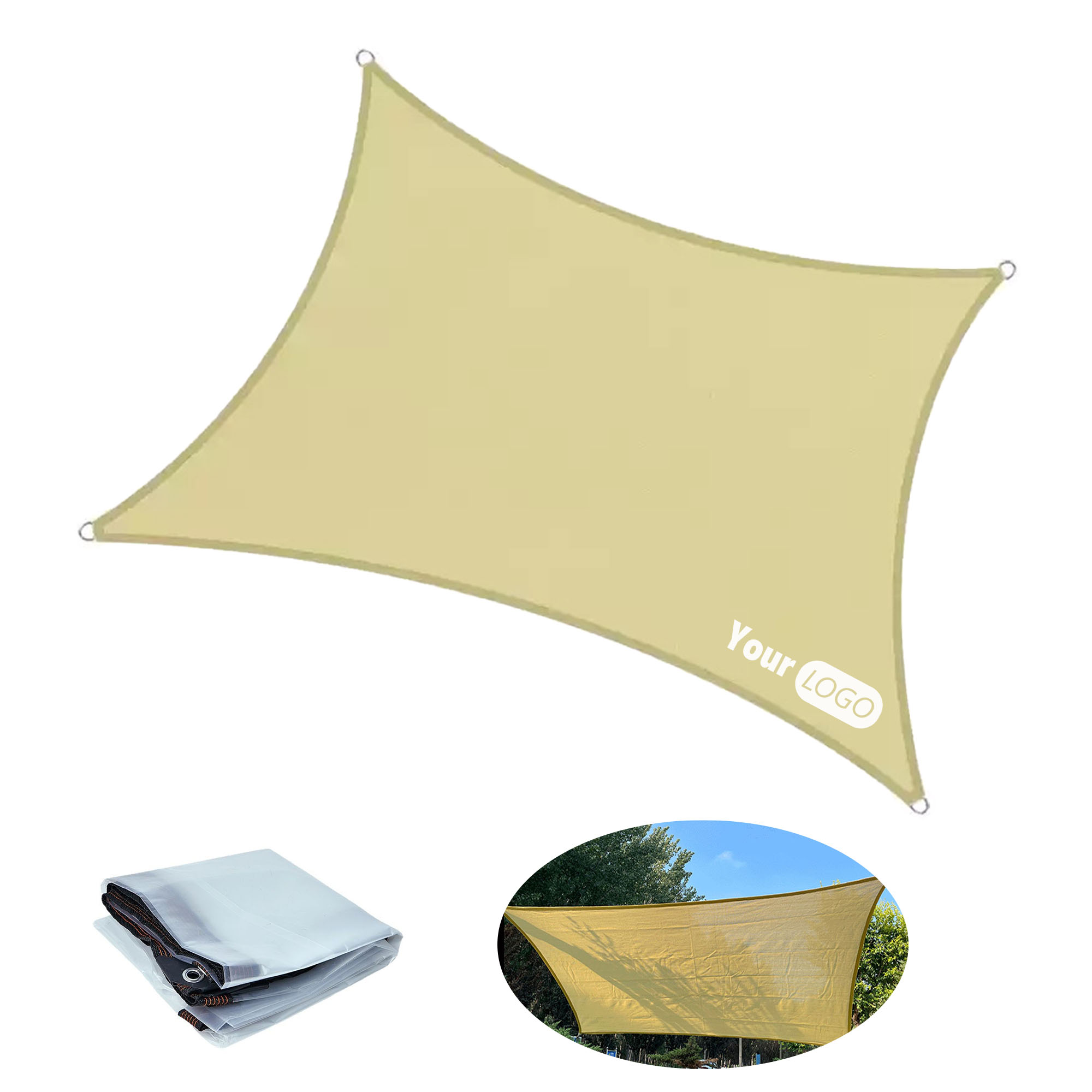 78ft 420D Oxford Weave Sun Shade Net with Corner Grommets 4