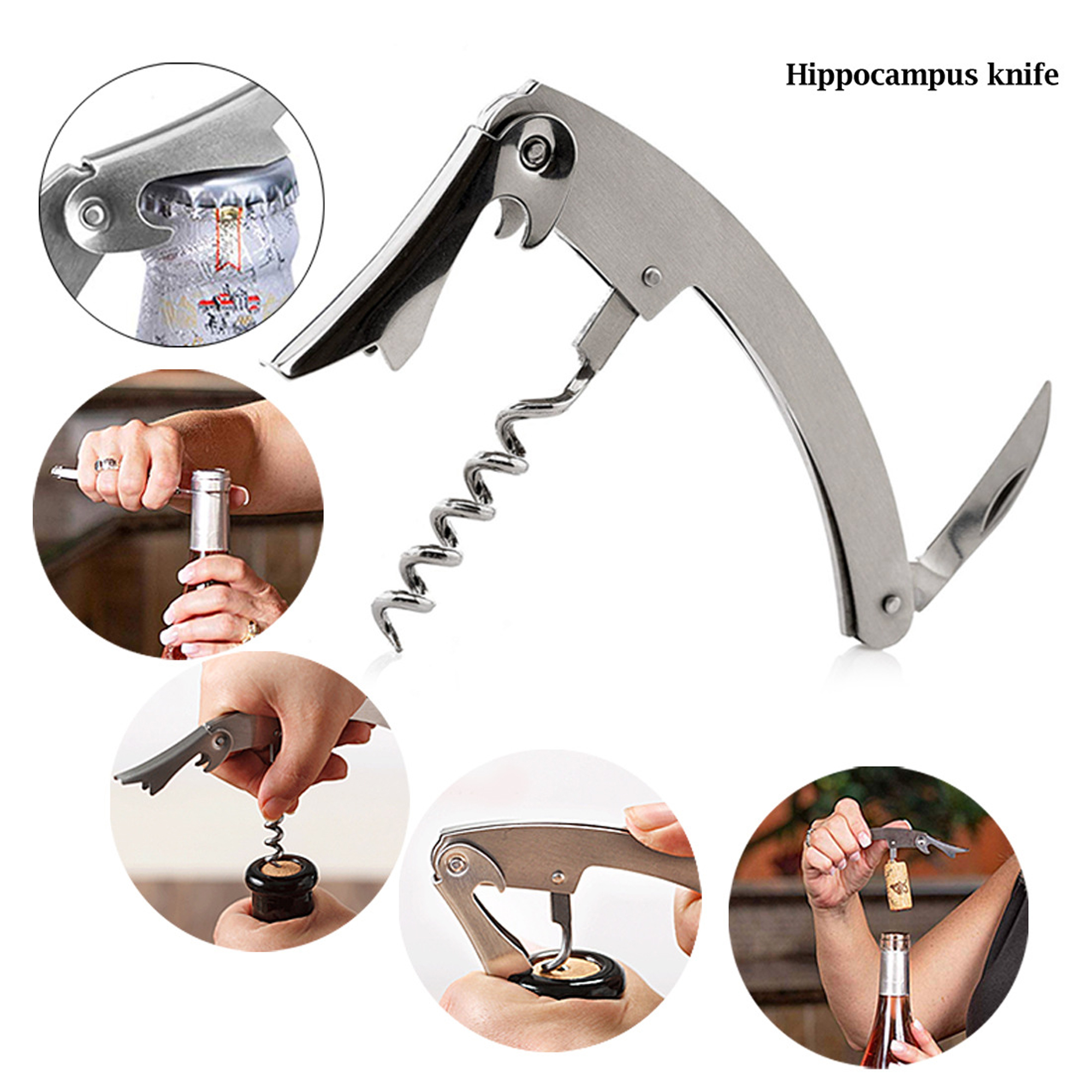 Bamboo 4-Piece Wine Tool Set 3
