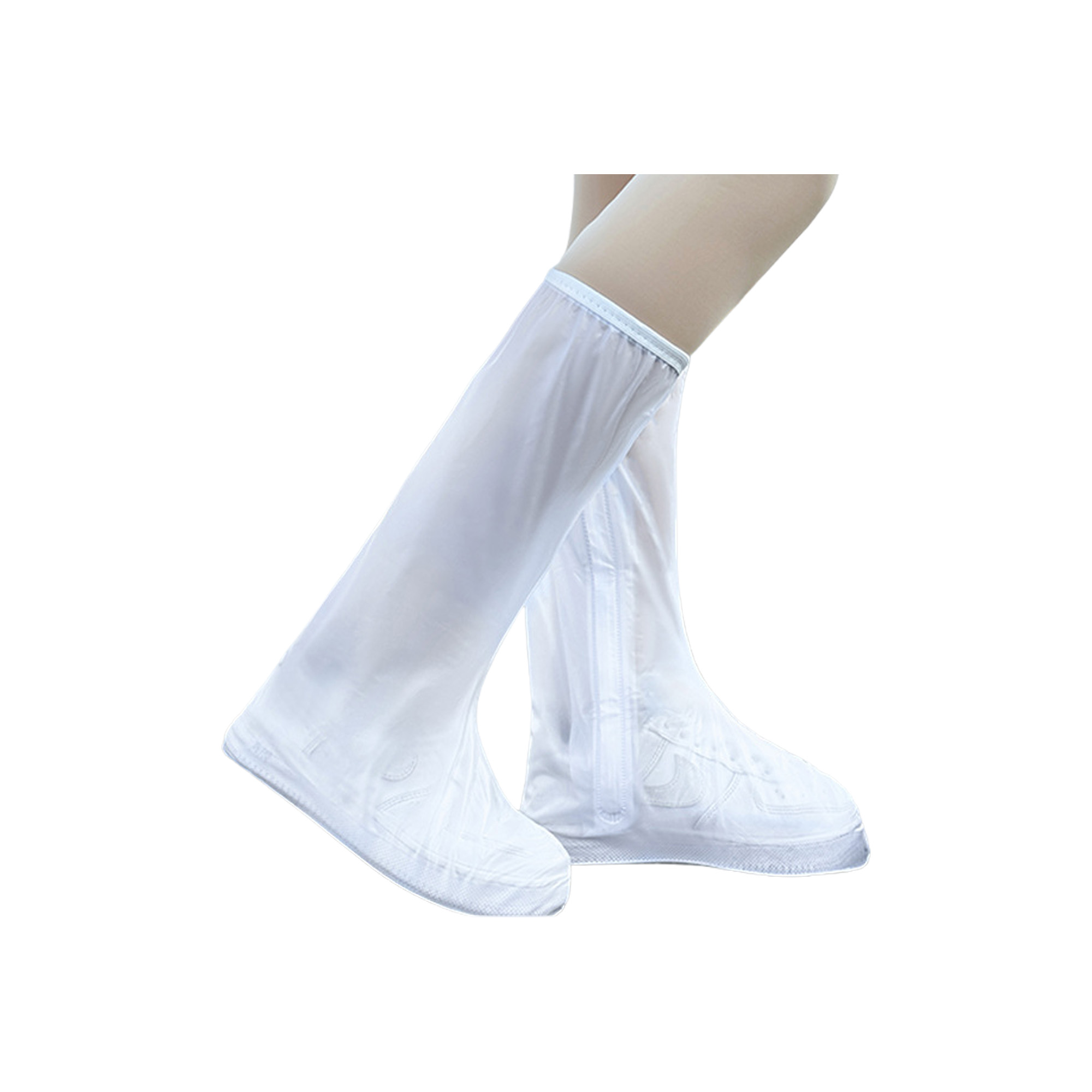 PVC High-Cut Waterproof Non-Slip Rain Shoe Covers 1