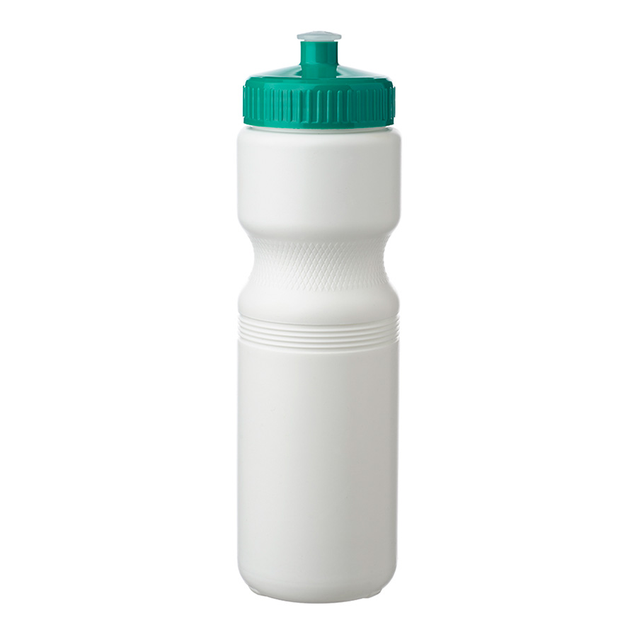 Plastic Water Bottles with Color Push Cap 28 oz. 24