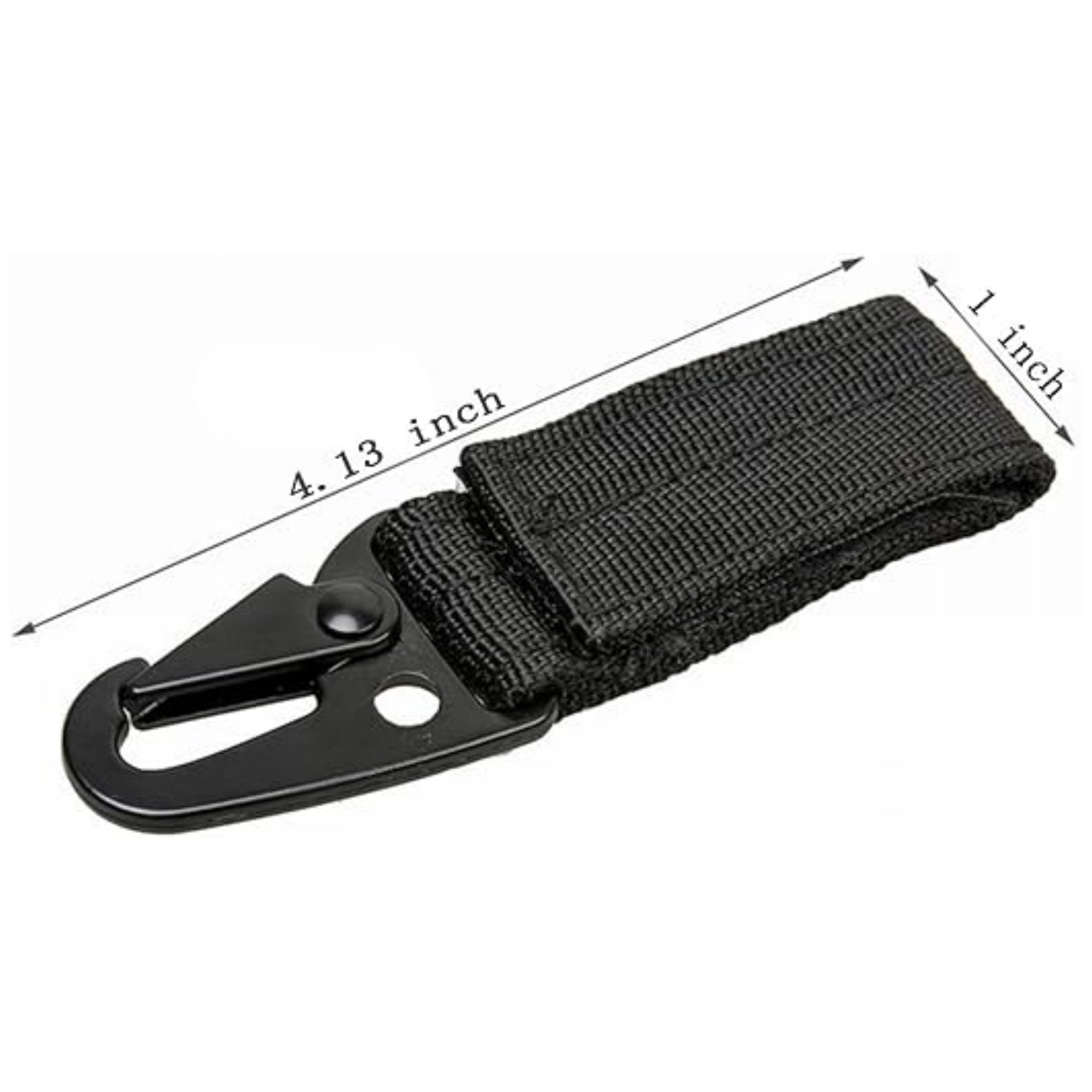 Custom Molle Tactical Webbing Strap Carabiner Keychain Clip 2