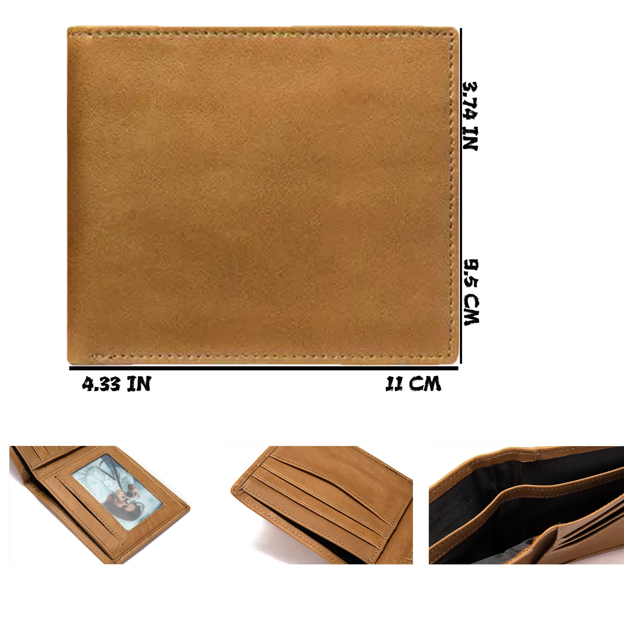 Classic Vintage Cowhide Men's Wallet 3