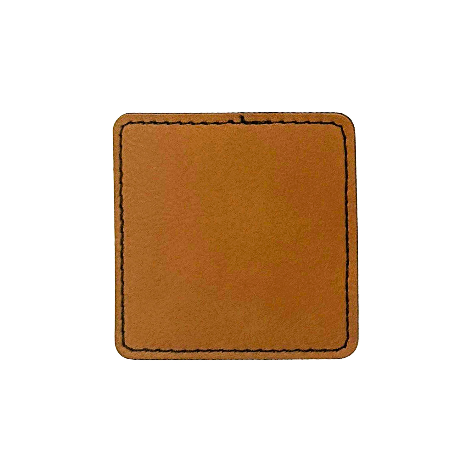 3" Square Iron-on Leatherette Patch 1