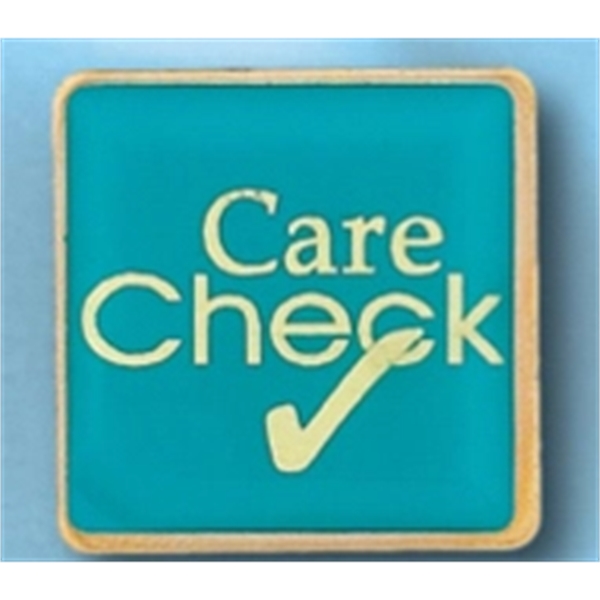 1" Custom Square Rounded Corner Mylar Lapel Pin 2