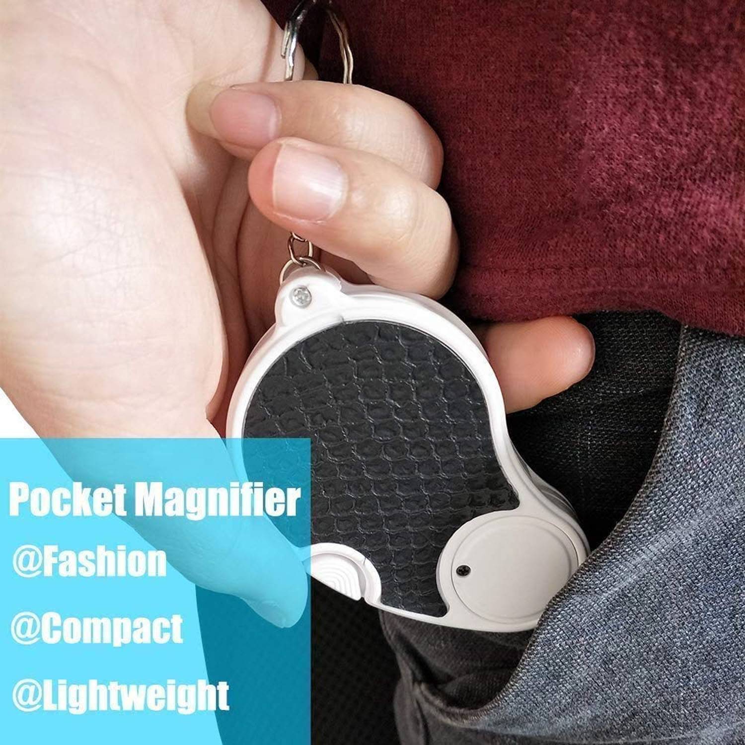 5X Pocket Magnifying Glass 7