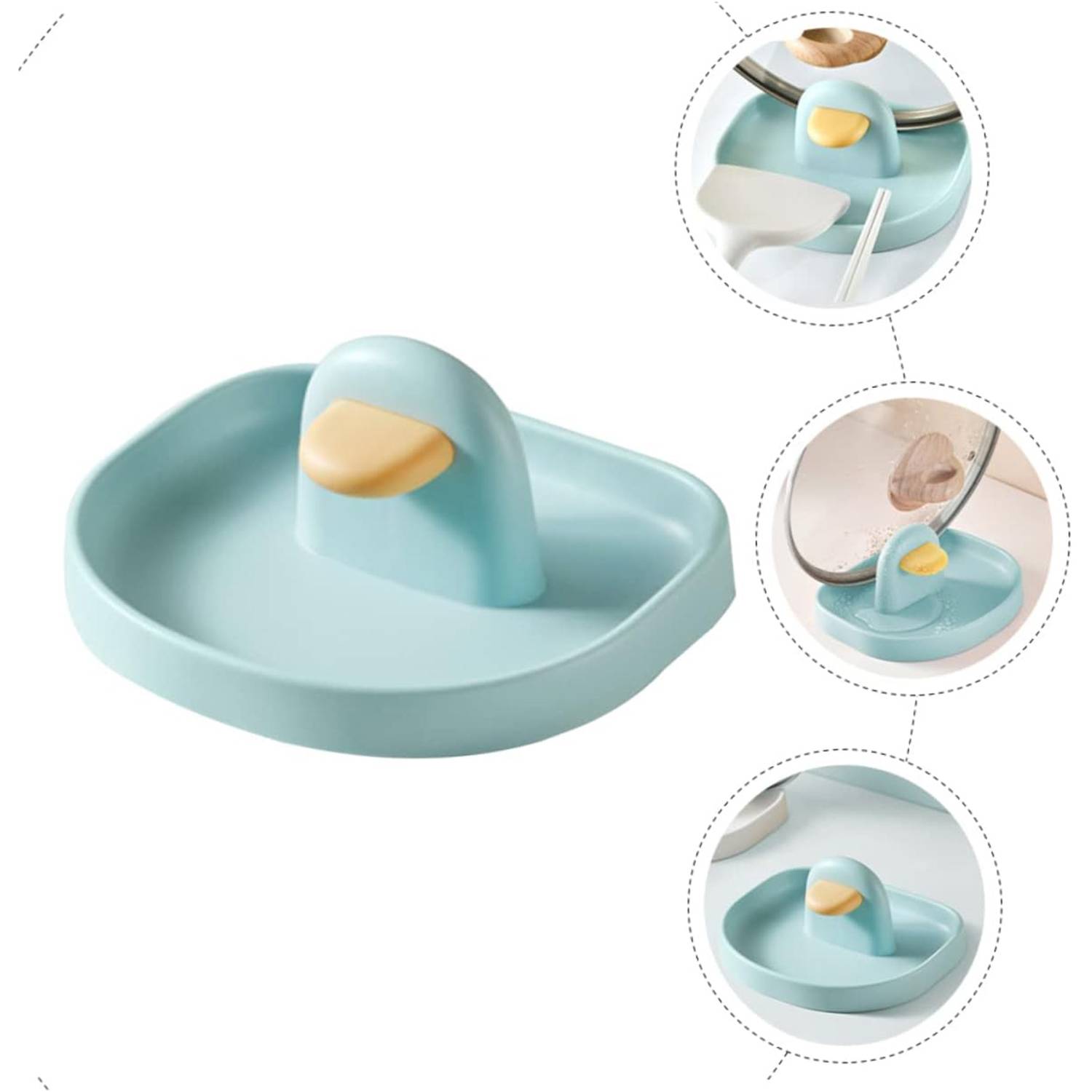 Pot lid rack tongs rest holder 3