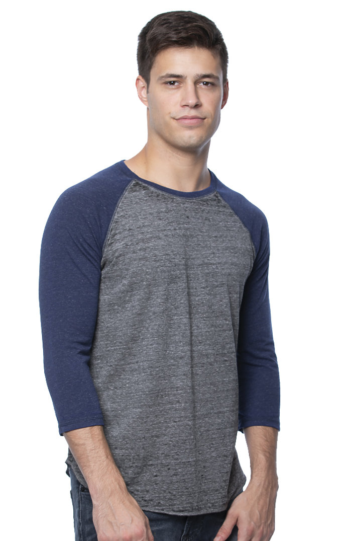 Unisex Triblend Raglan Baseball Burnout Wash 3