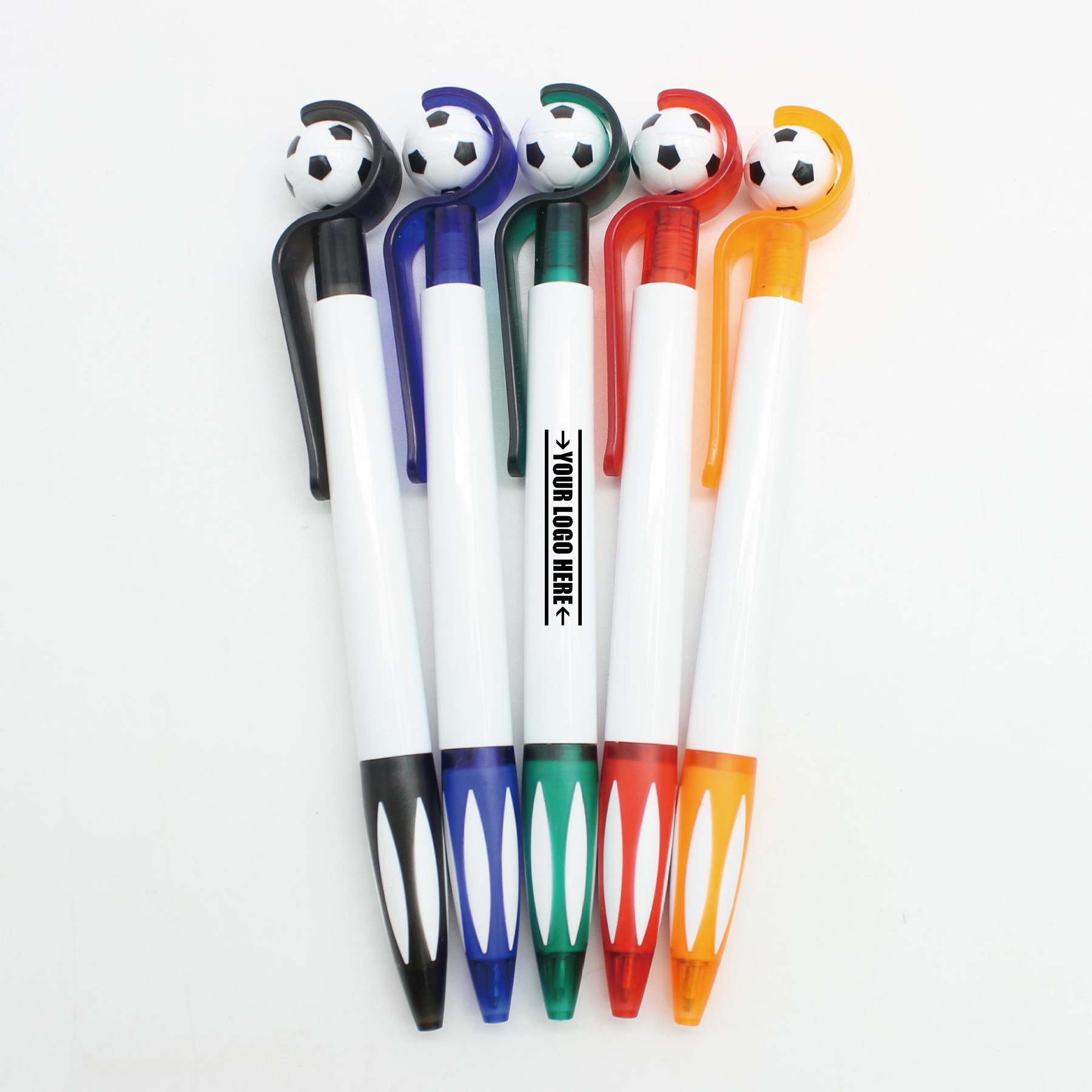 Soccer Shape Cartoon Clic Writing Pen