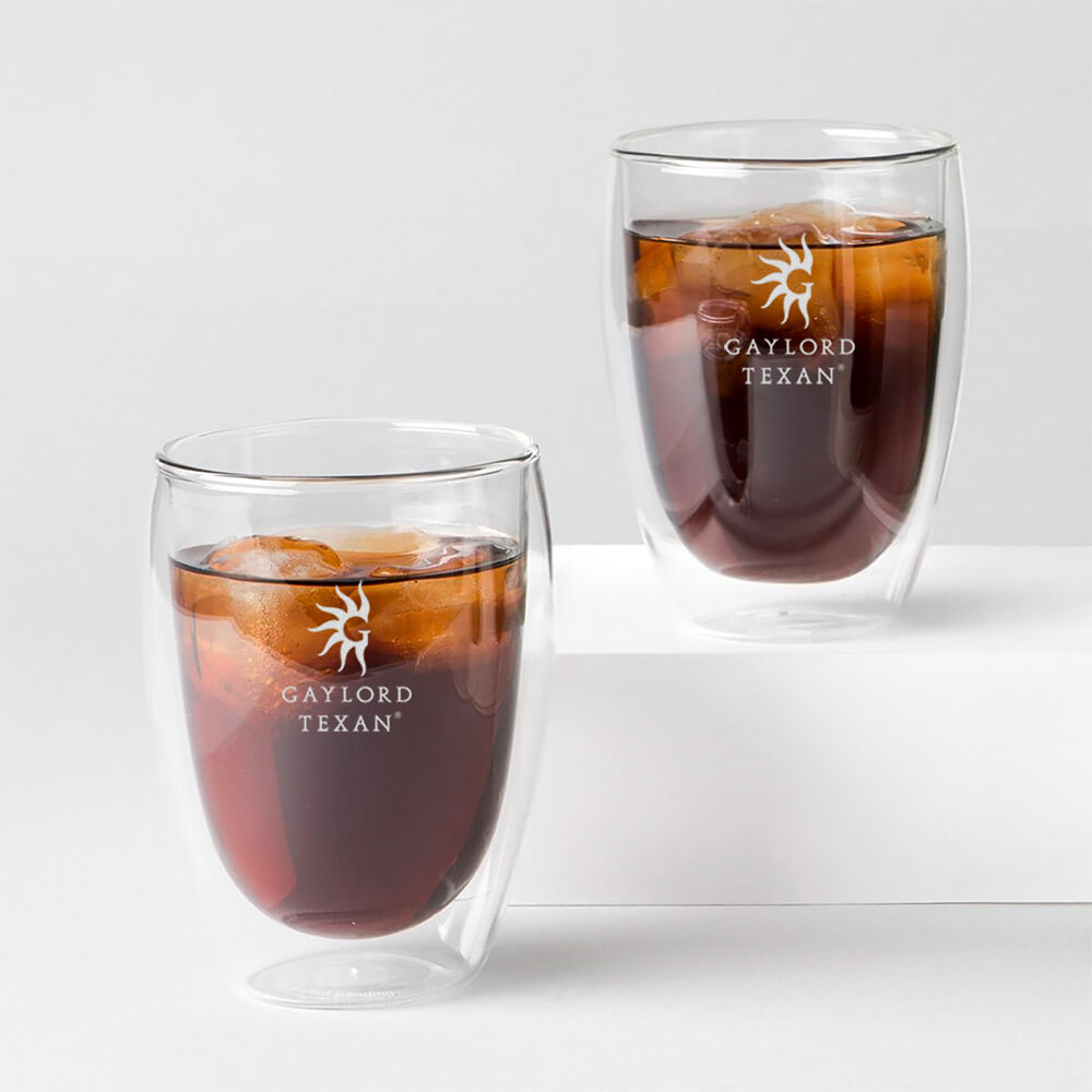 Pavina 12oz Double Wall Glass Two Piece Set