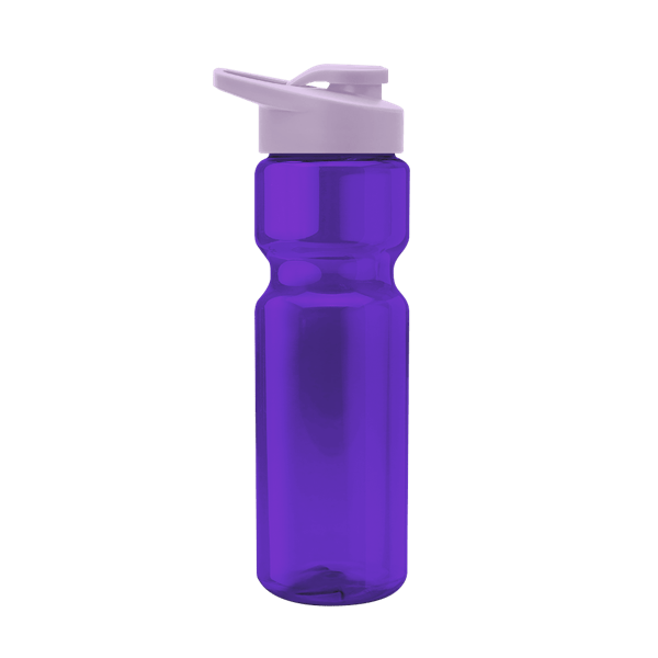 Blazer 28oz Transparent Bike Bottle w/Drink-thru Lid 395