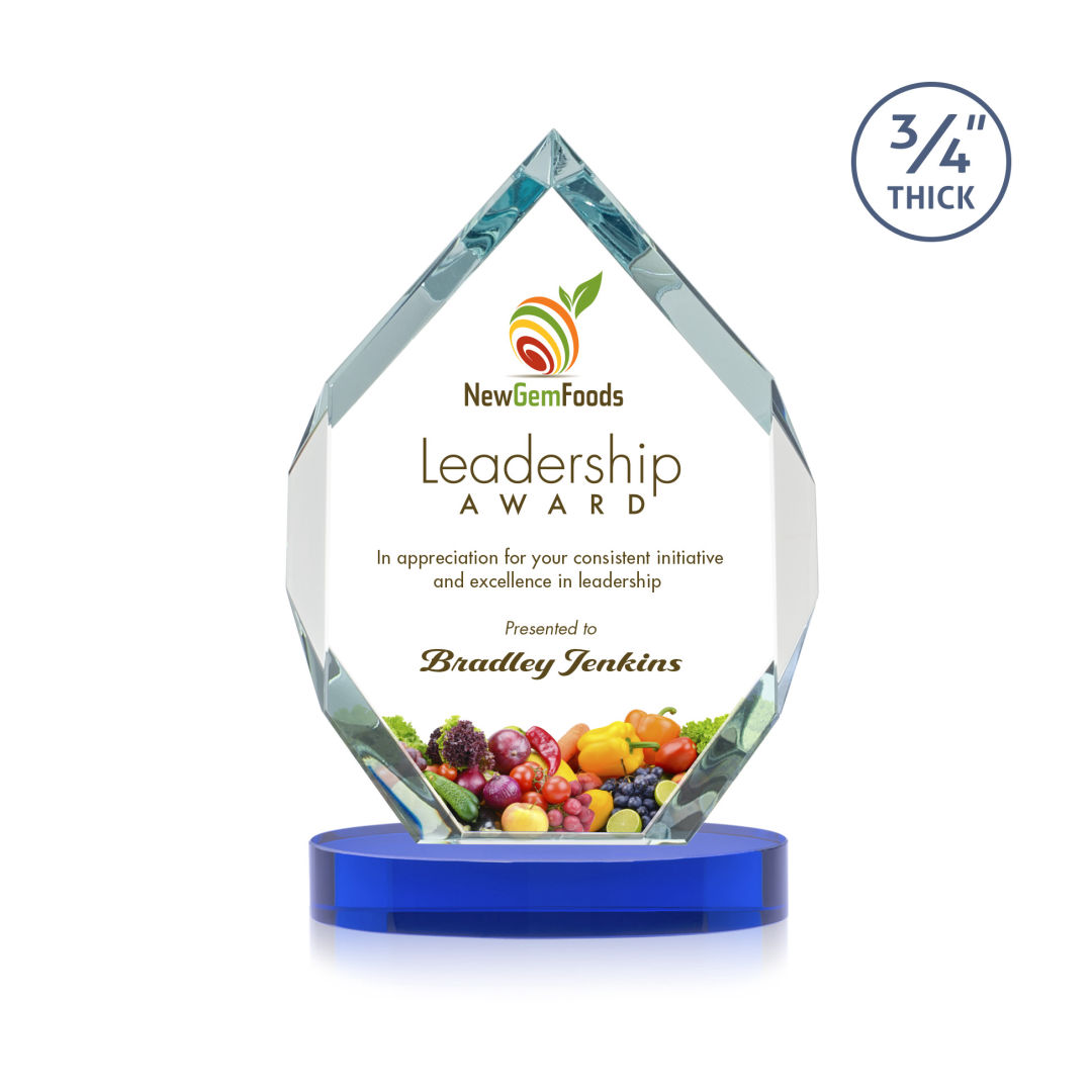 Royal Diamond VividPrint™ Award on Alberton Base - Blue 4