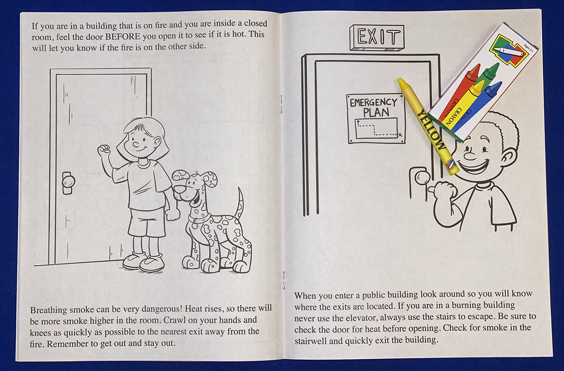 COLORING SET - A Visit to the Fire Station Coloring Book Fun Pack 4