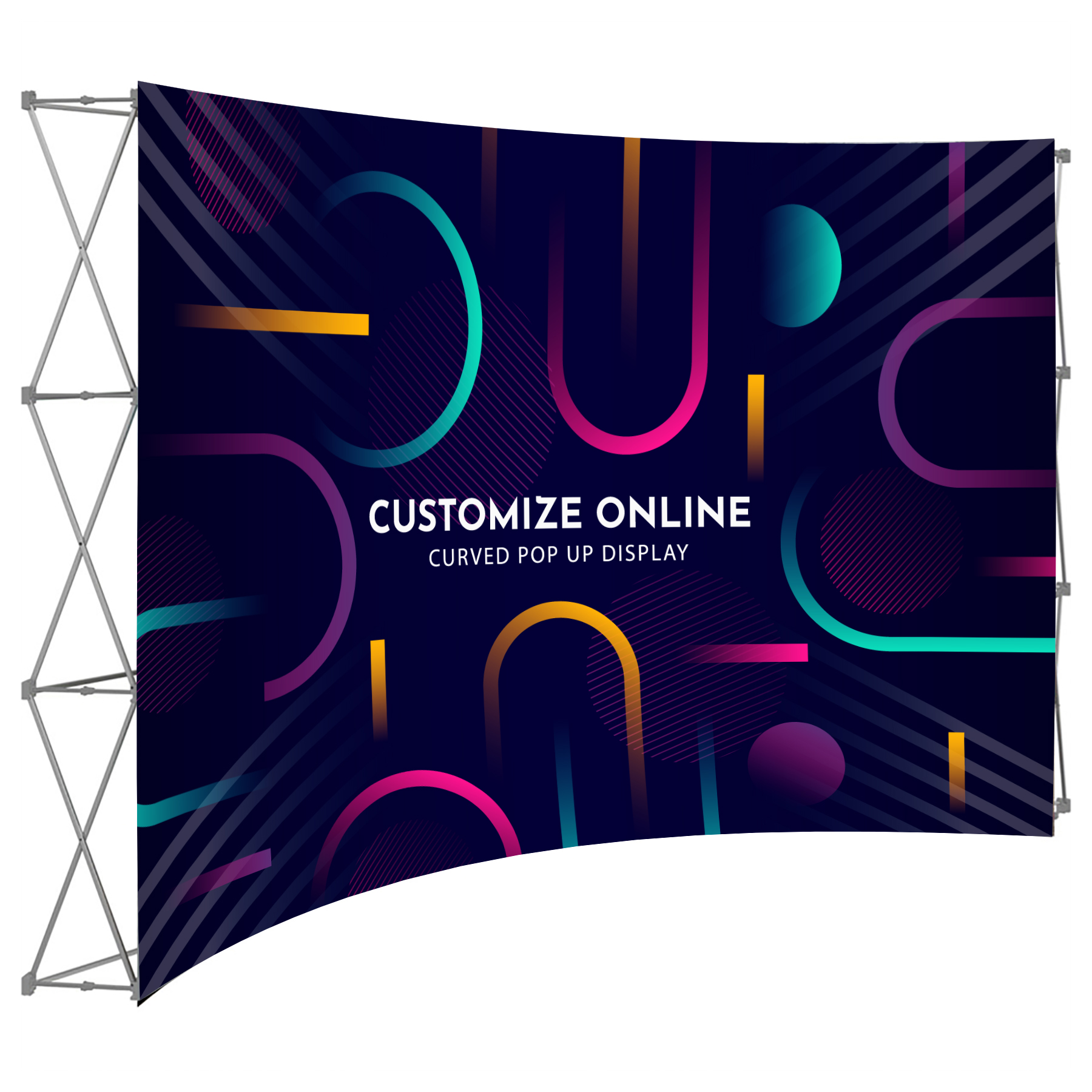 10' X 8' Curved Pop-Up Display With Wrap Around 8