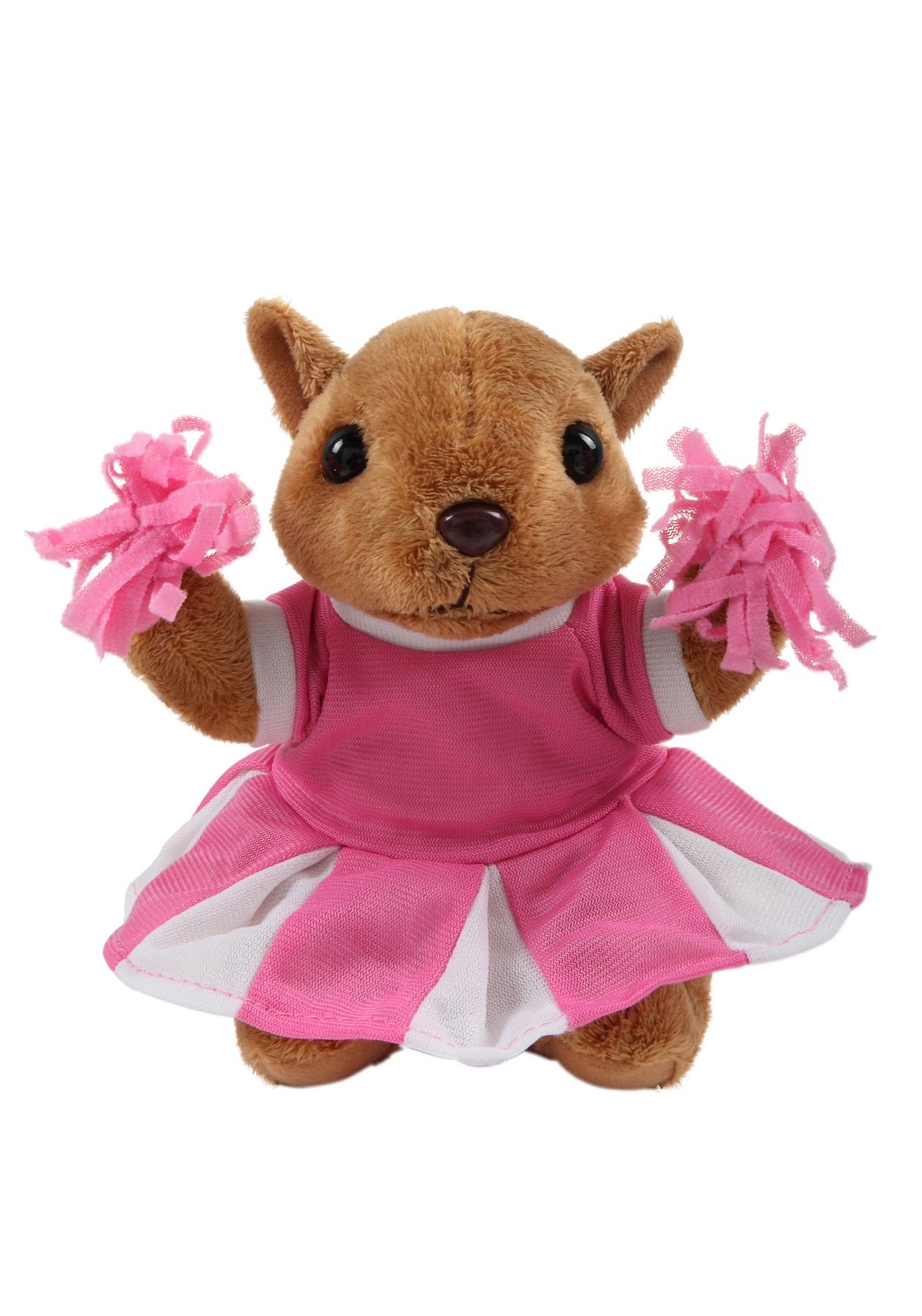 soft plush Squirrel with cheerleader outfit