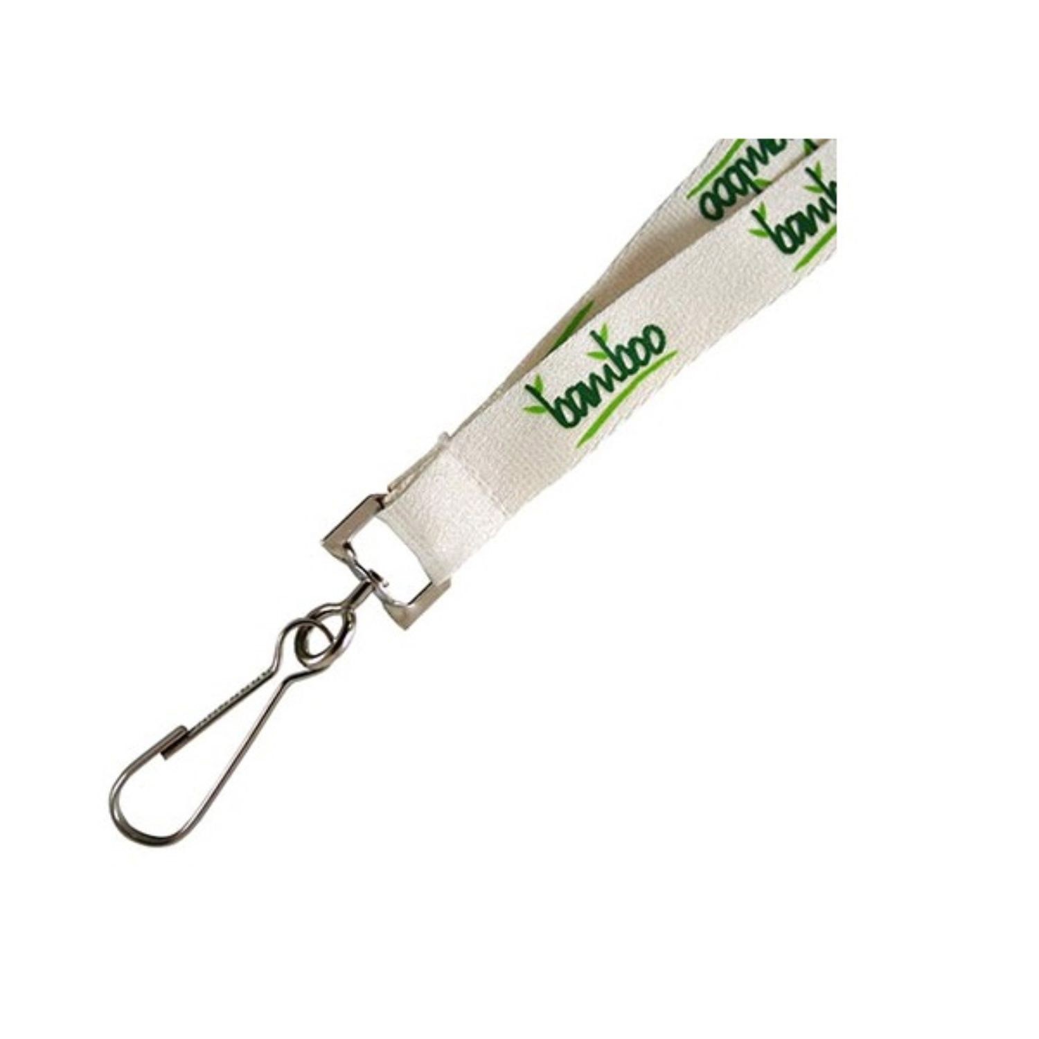 Bamboo Lanyard Custom Imprint ID Badge Holder 3
