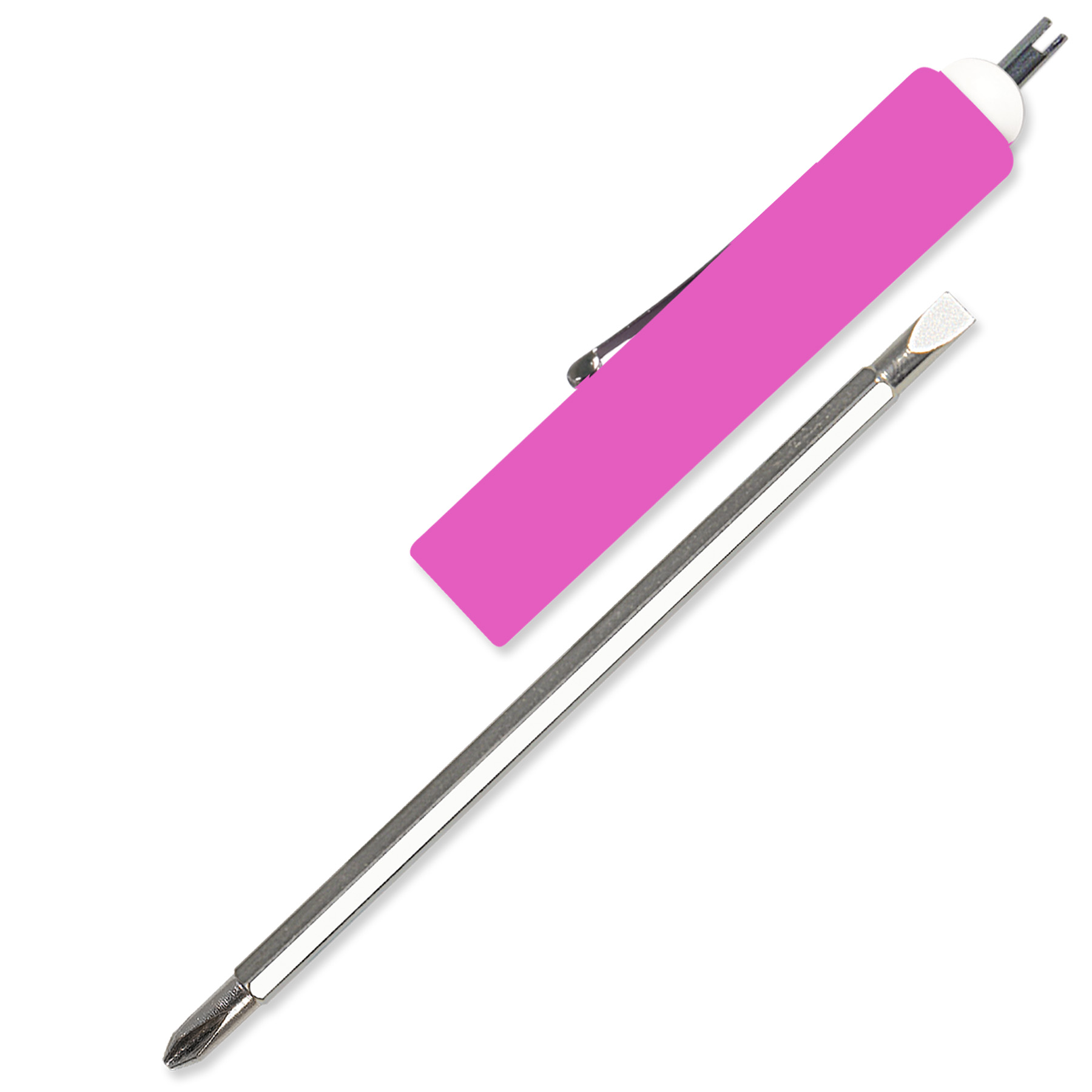 Jumbo Pocket Screwdriver Reversible Flat Blade + Valve Stem 41