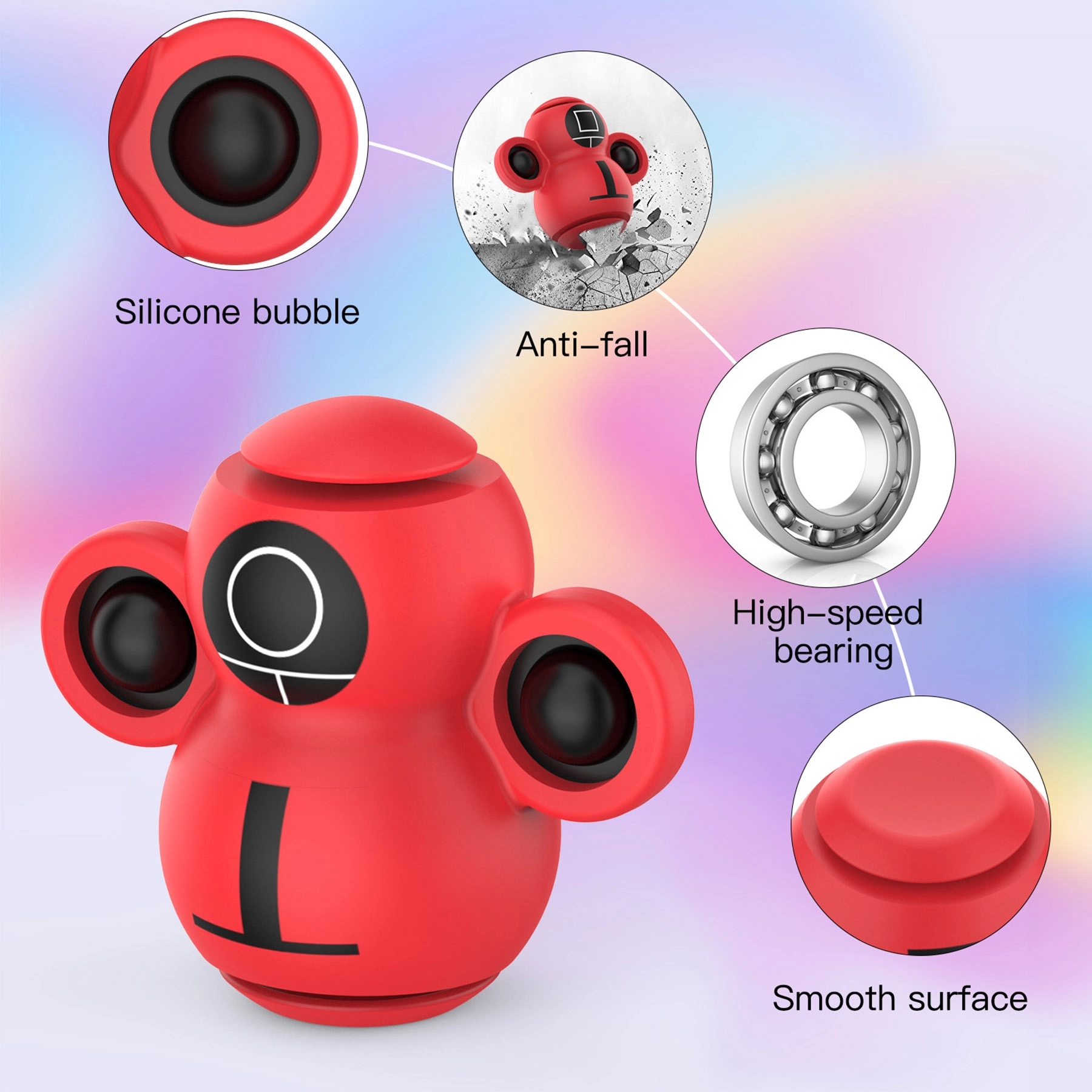 Rotating Push Pop Fidget Toy 3