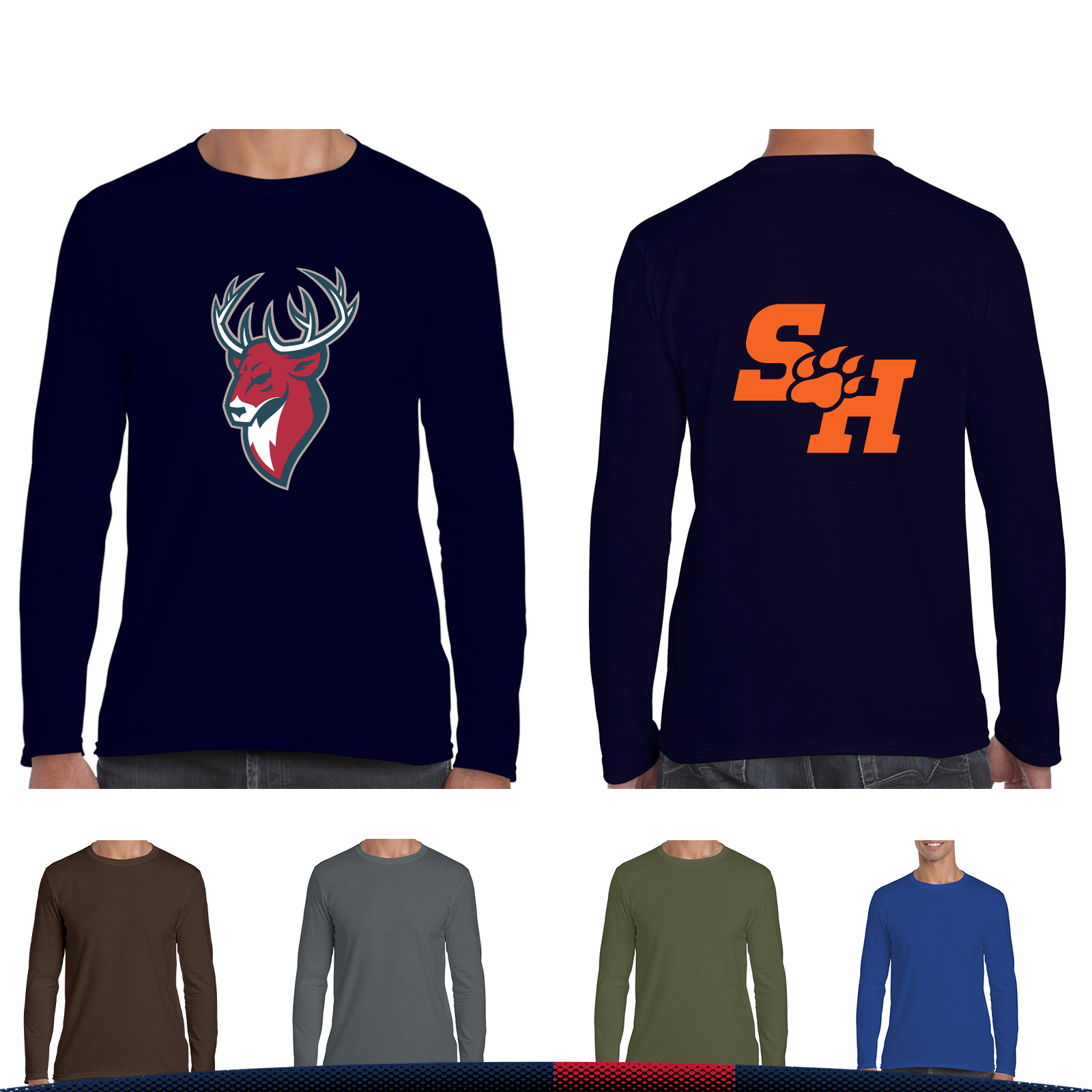 Gildan® 100% Preshrunk Cotton Long Sleeve T-Shirts 2
