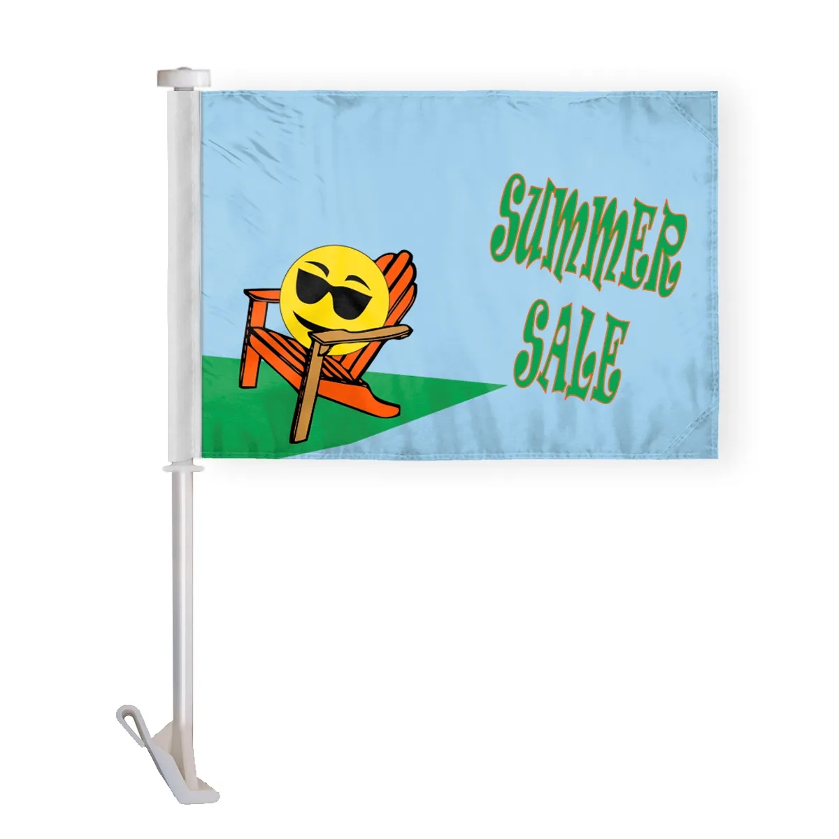 10.5" x 15" Advertising Car Flag - wPoly 1 Ply 30