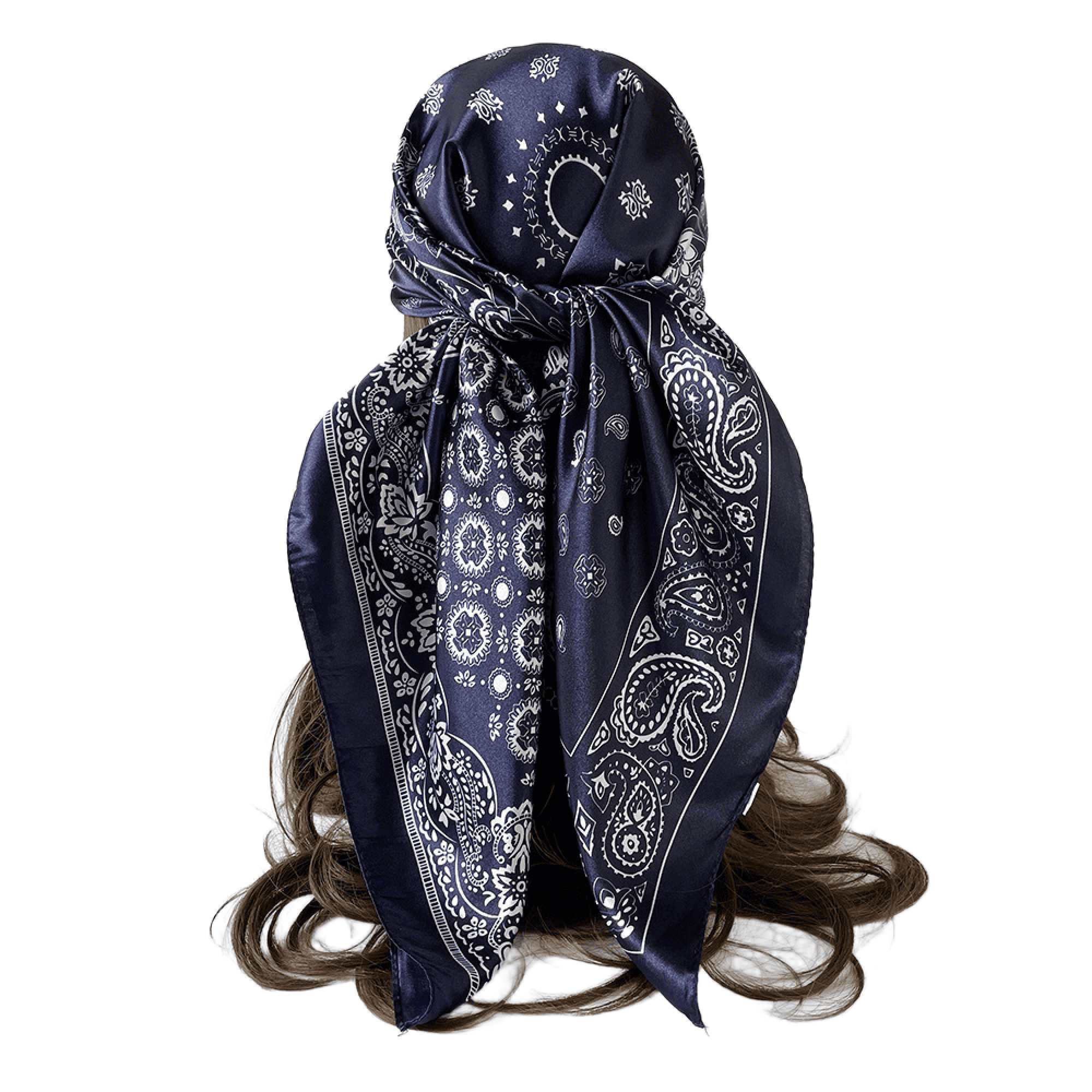 35'' Square Imitation Silk Custom Scarf 3