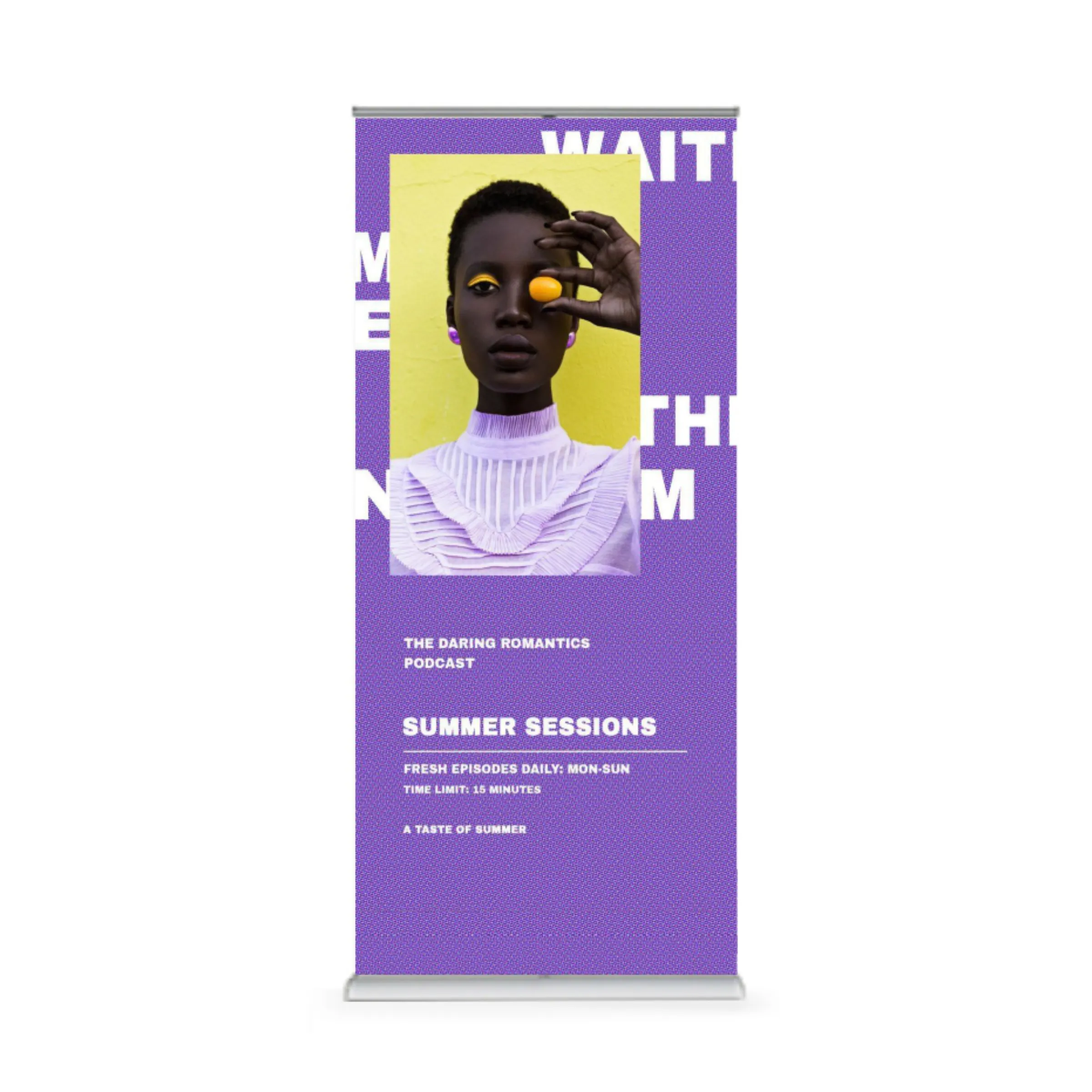 33.25" x 78" Standard Retractable Aluminum Banner Stand Kit 3