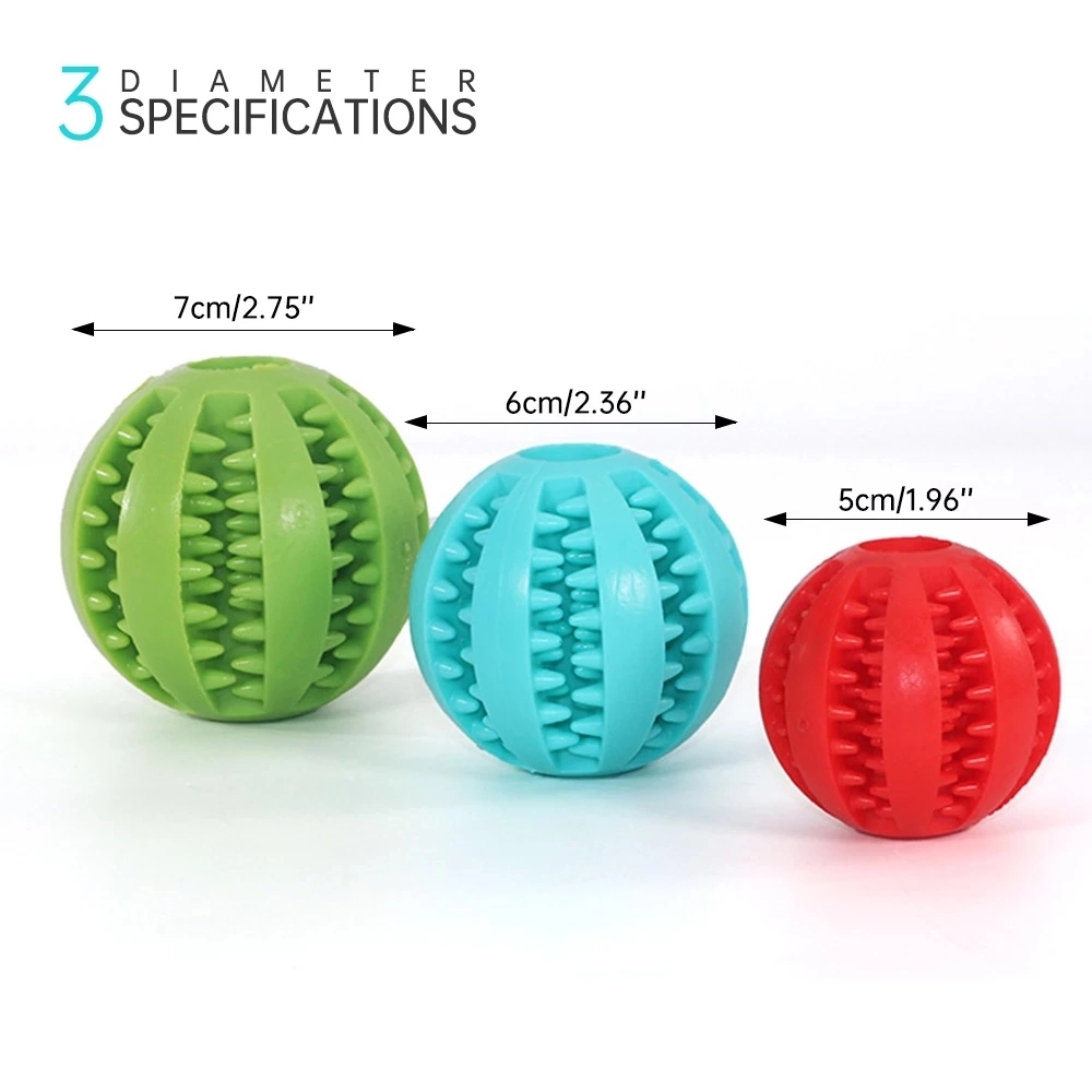 Interactive Rubber Balls For Dogs Puppy Cat Chewing Toys 3