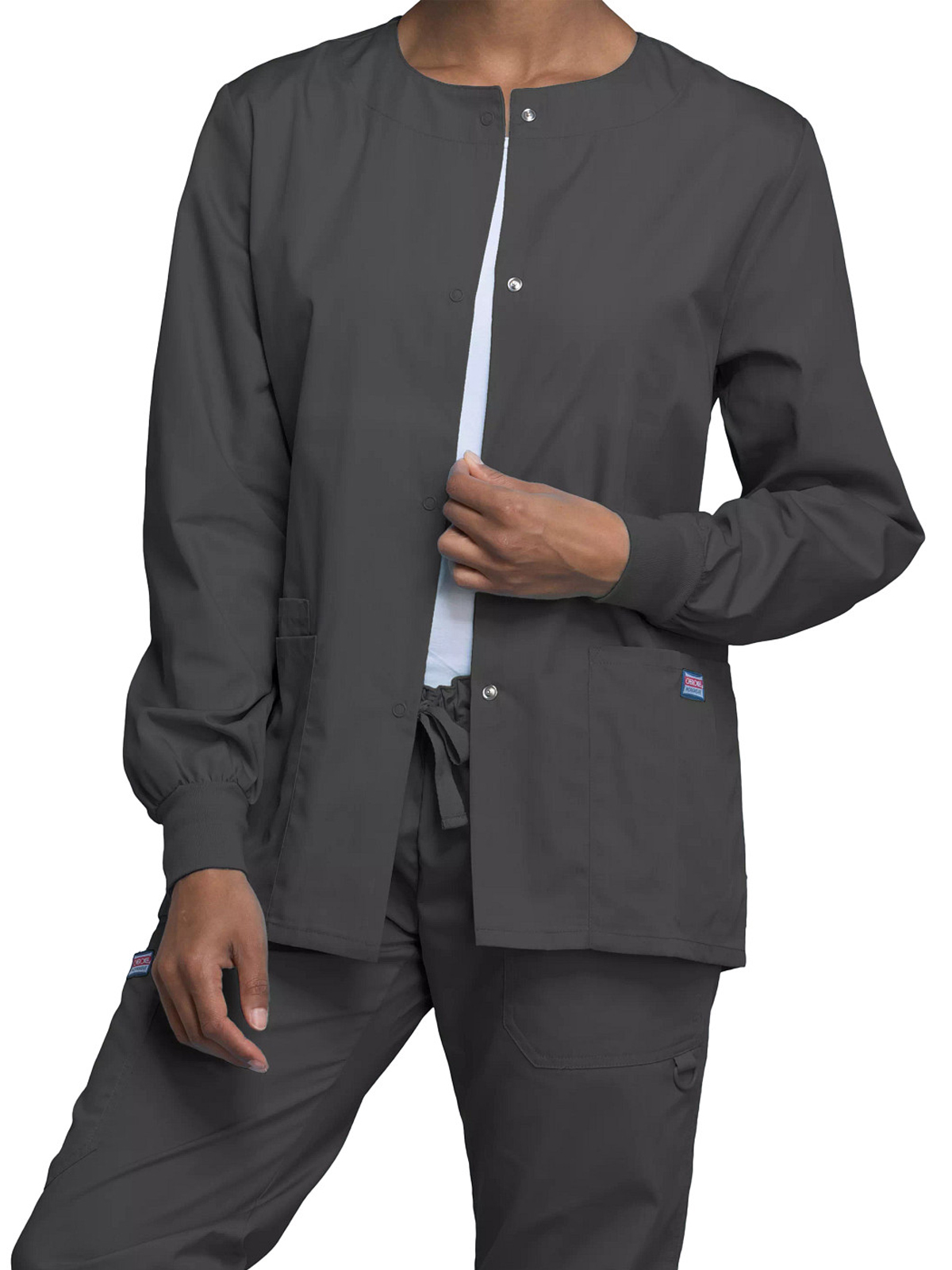 Cherokee - Workwear Originals - Women's 3-Pocket Snap Front Jacket 90