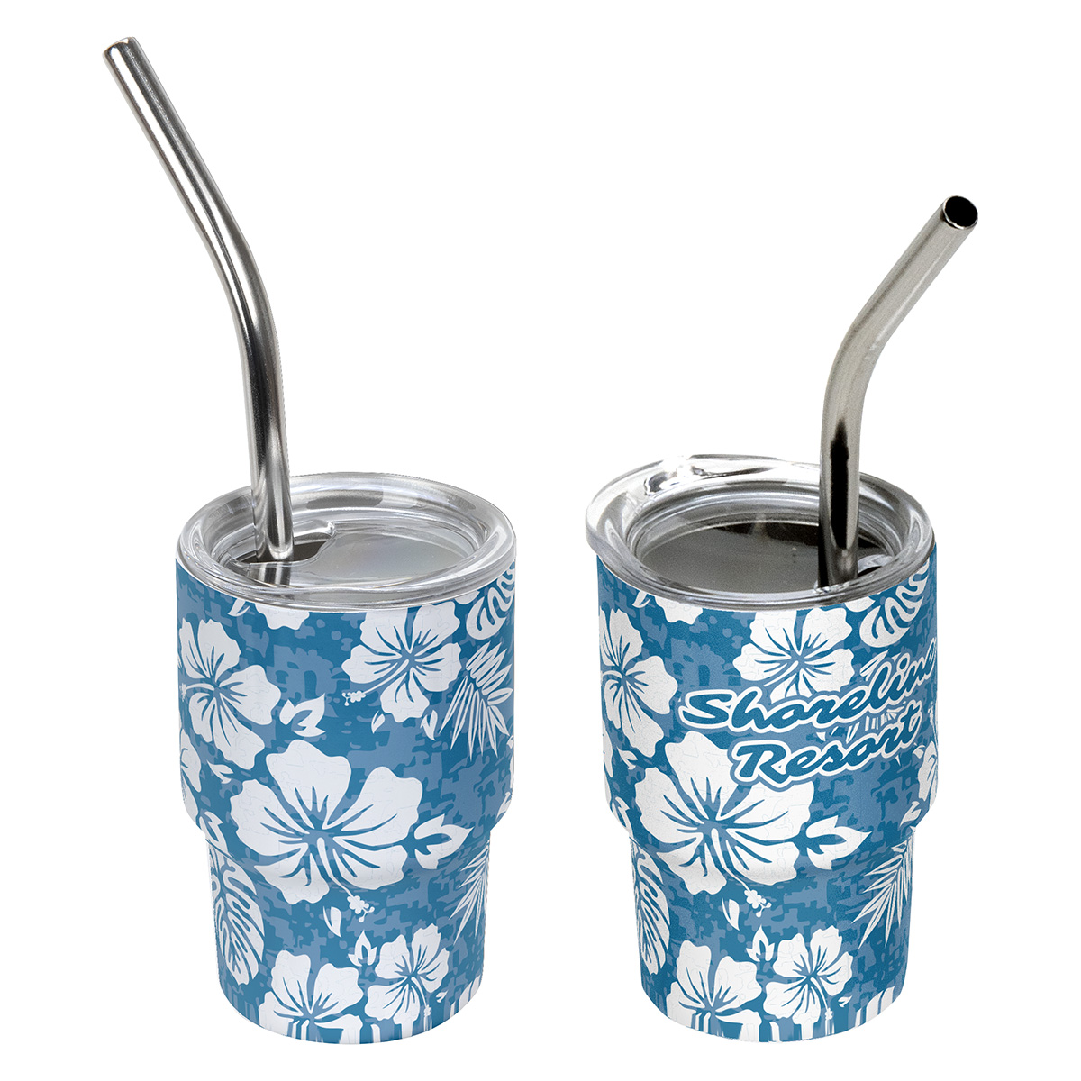 Mini Belmont 3 oz Double-Wall Stainless Steel Tumbler with Straw 49