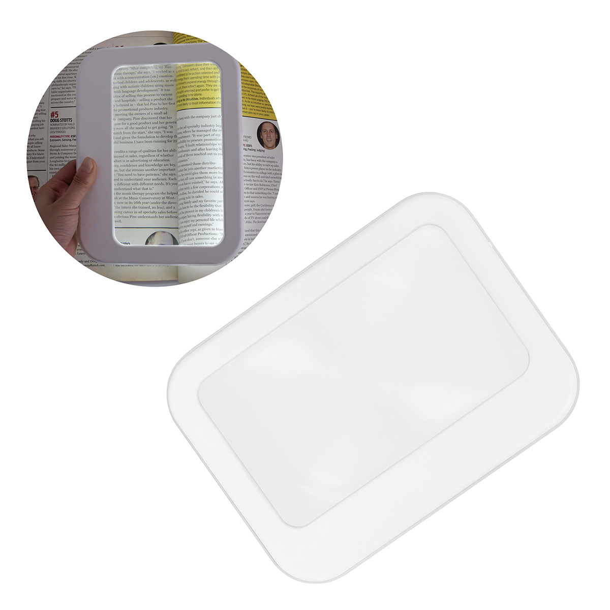 Best Buddy Tools ® 3X Full-Page LED Lighted Magnifier 11