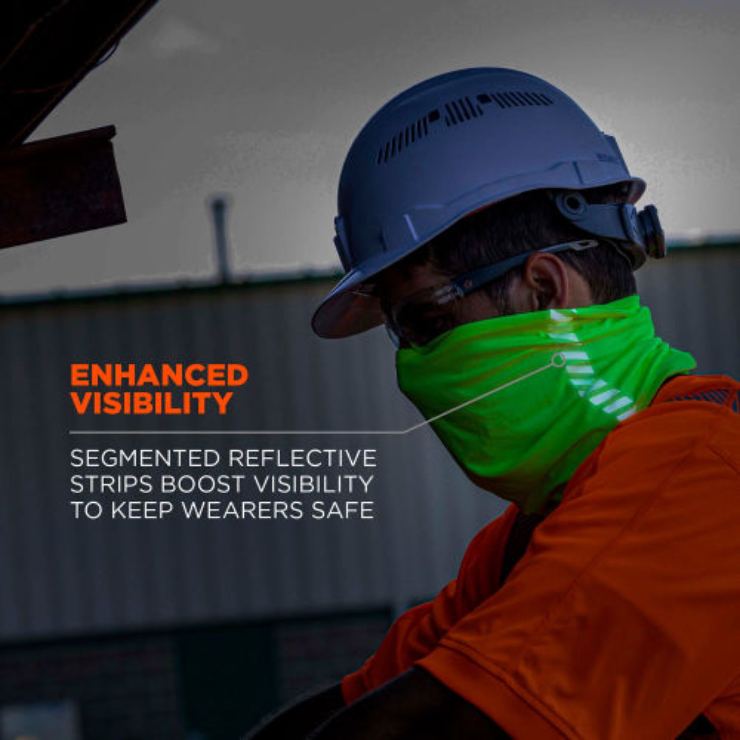 Segmented Tape Safety Workwear Neck & Face Gaiter 4