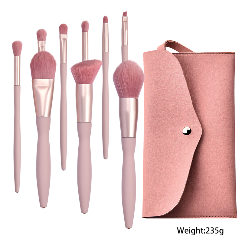 9pcs Diamond Blending Blush Concealer Eye Shadow Makeup Brush Set w/Magnetic buckle PU Bag 7
