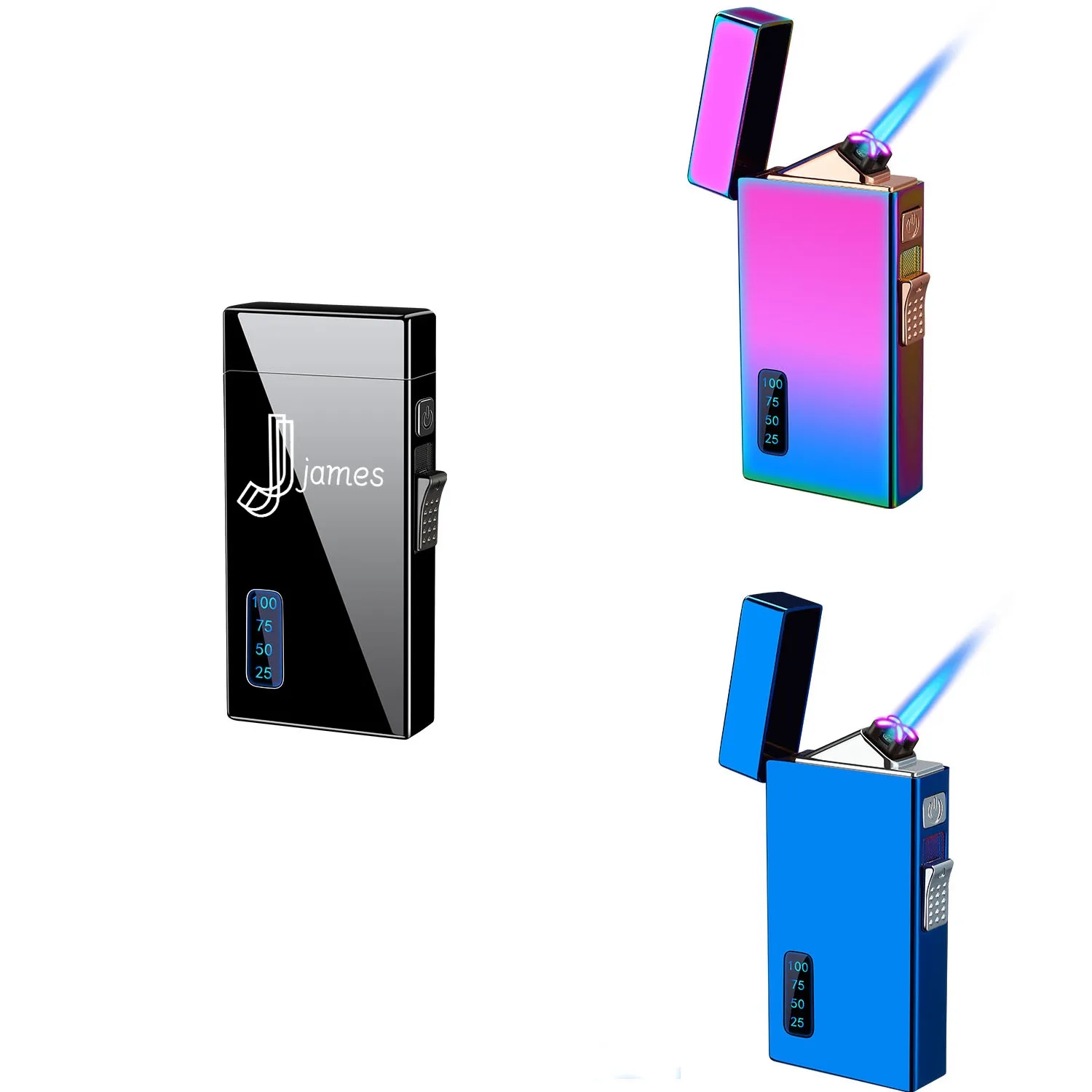 Dual-Use Windproof Usb Charging Lighter 7