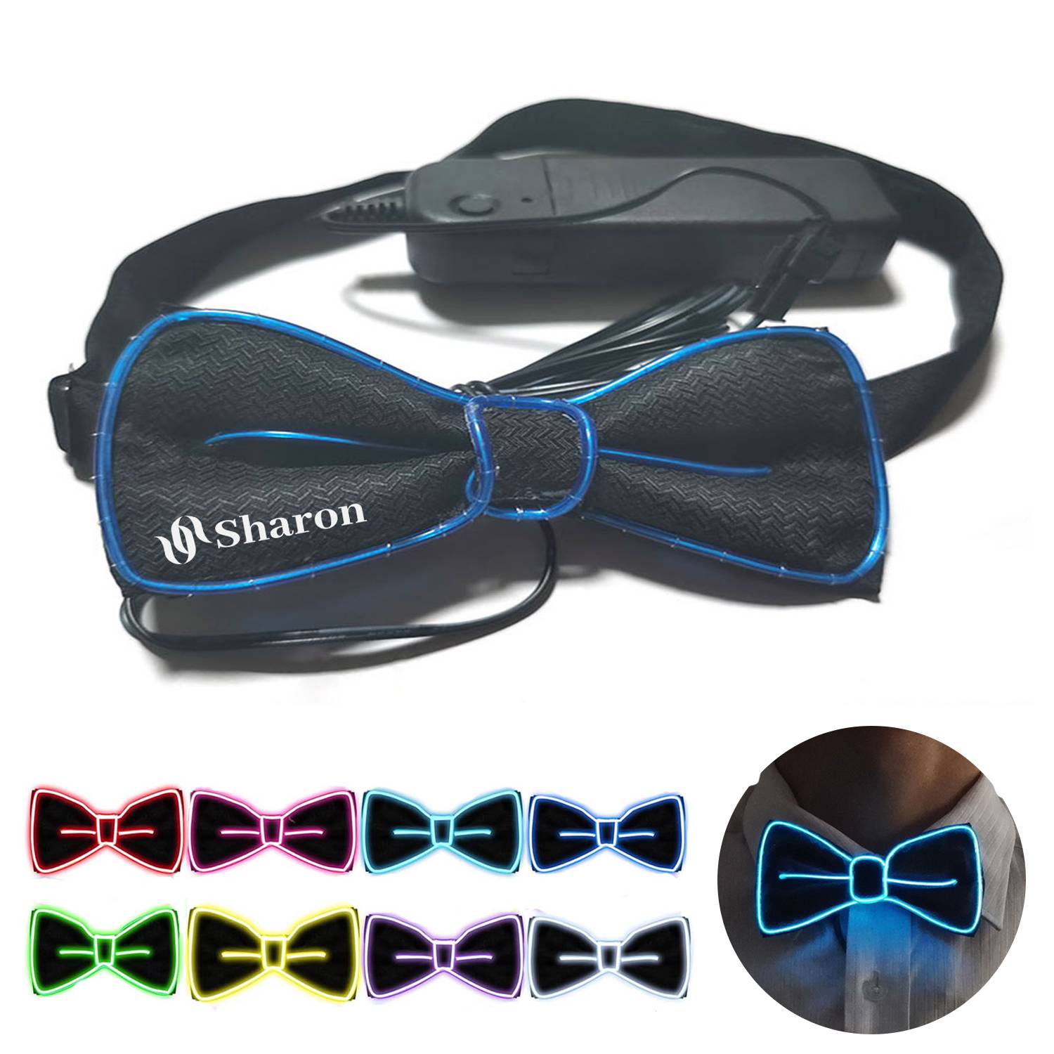 Adjustable LED Luminous Bow Tie 2