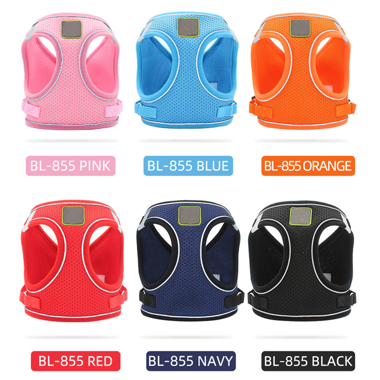 Adjustable Reflective No Pull Pet Dog Harness With 3