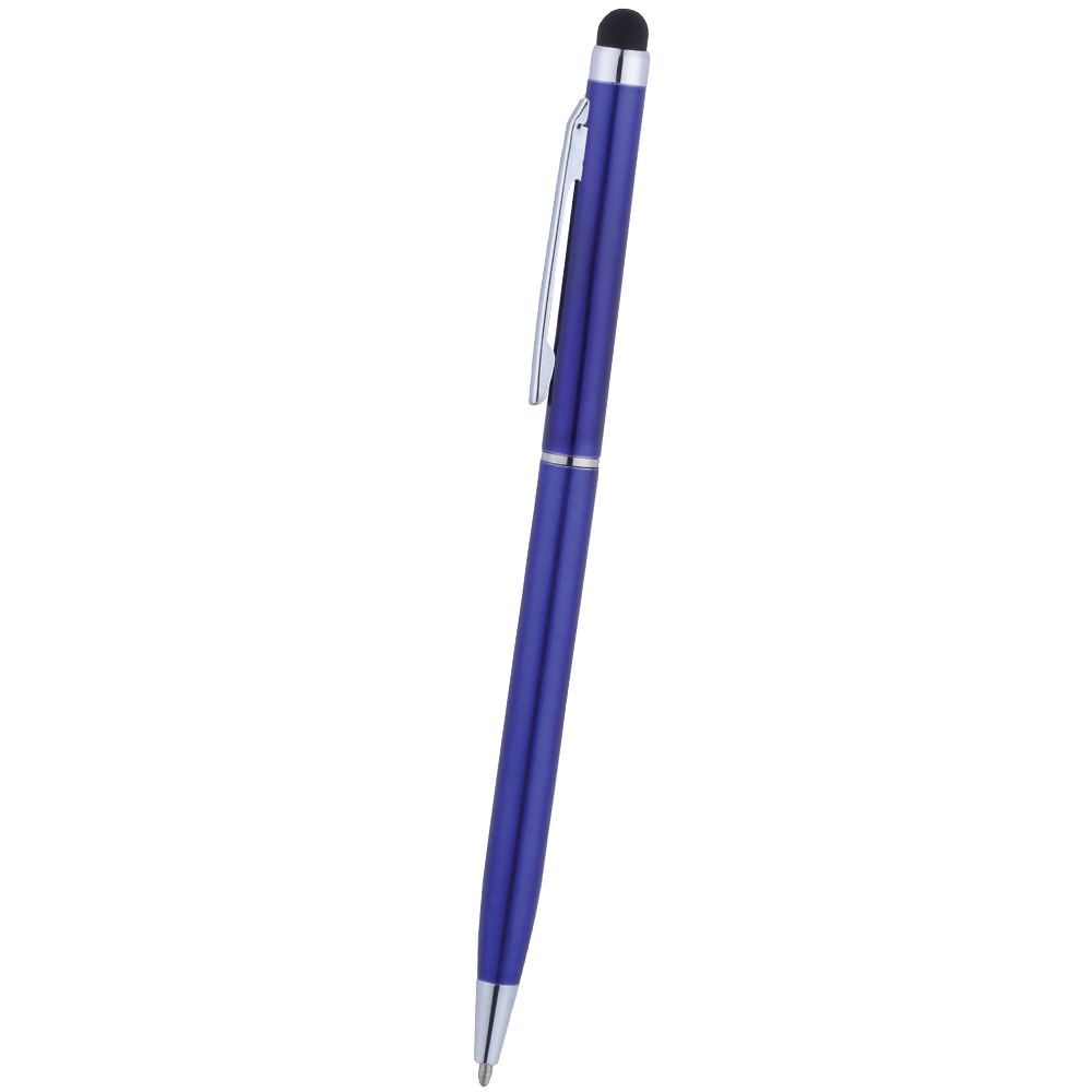 Sleek Thin Metal Twist Action Stylus Ballpoint Pen 5