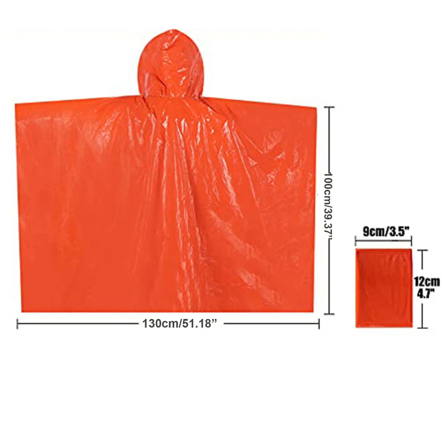 Emergency Rain Poncho For Unisex 4